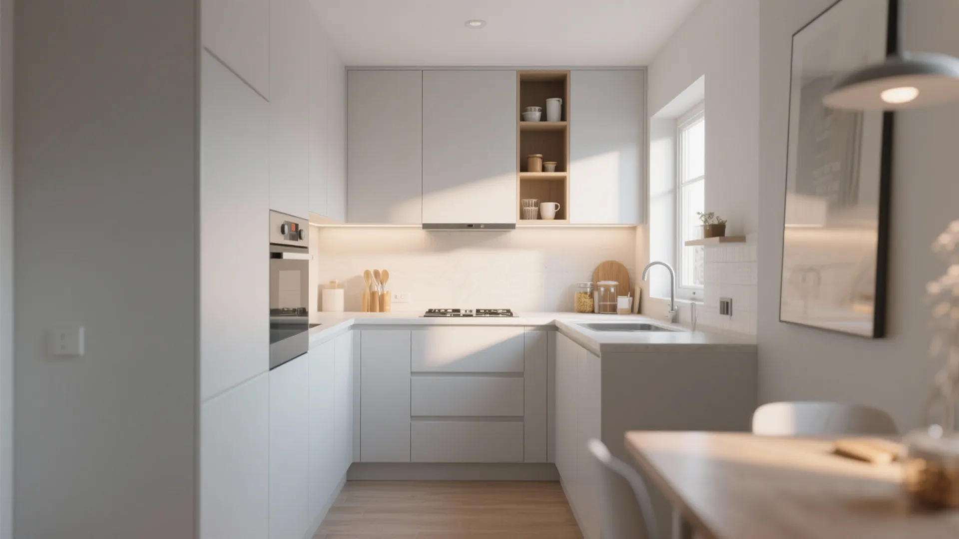Minimalist kitchen storage