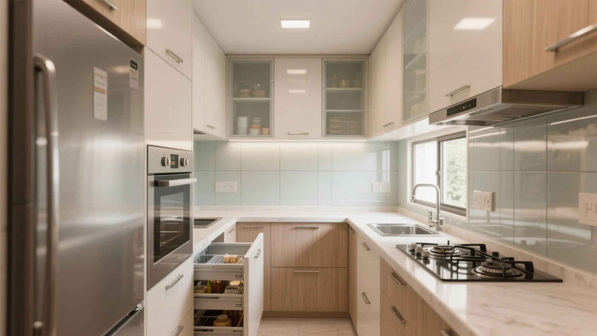 Minimalist kitchen storage that actually works