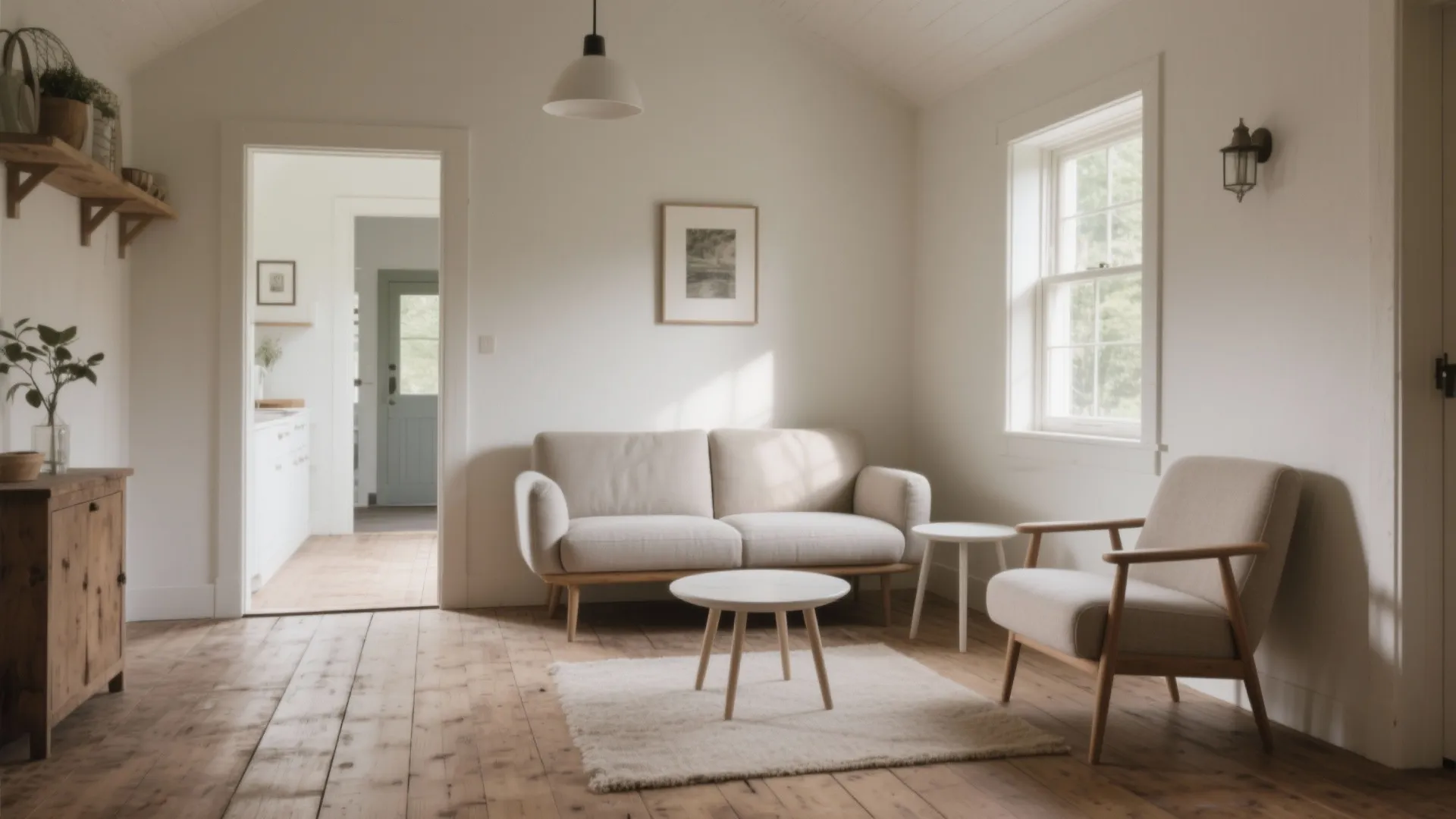 1. Minimalist Furniture Arrangement