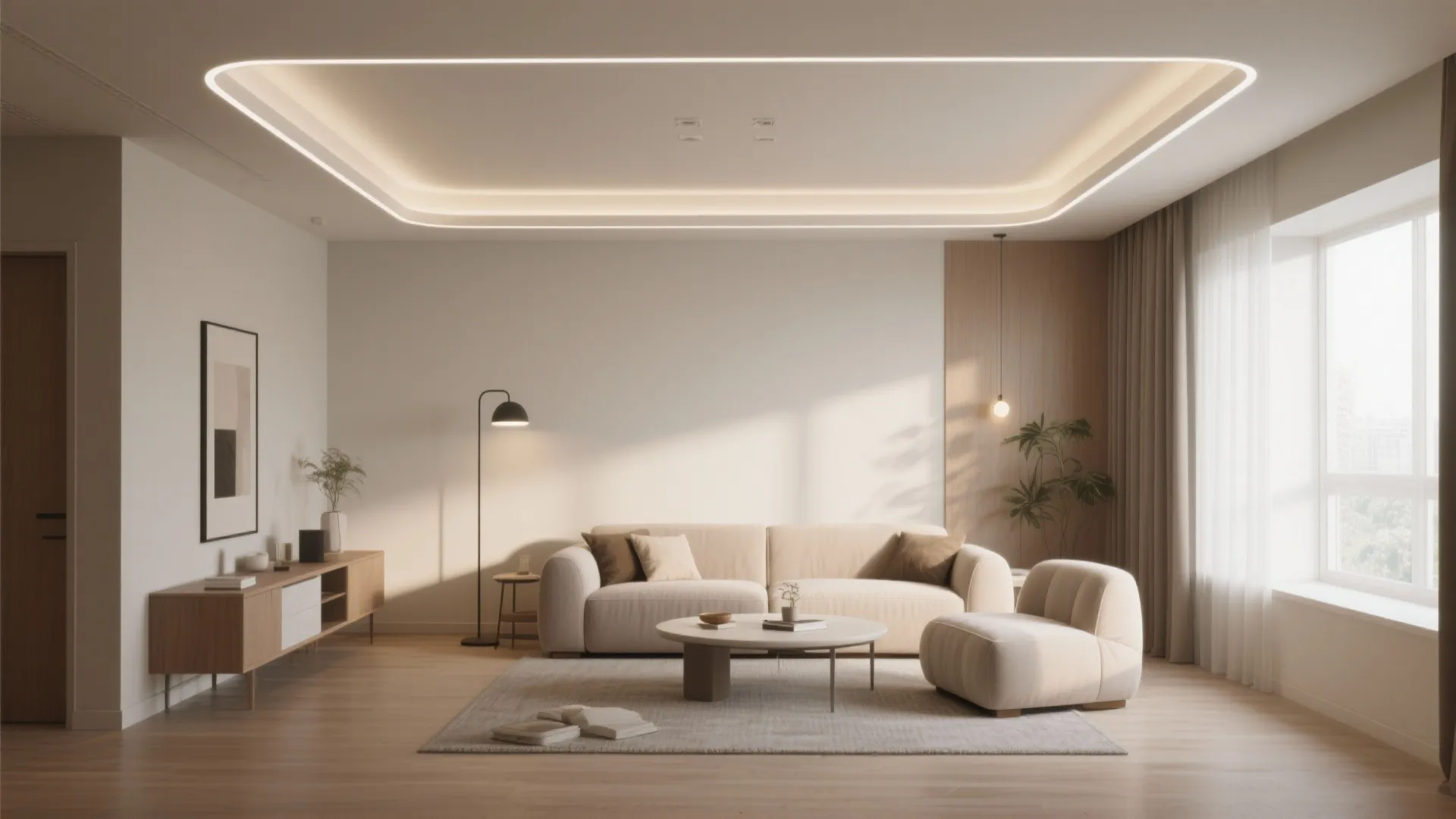 Minimalist LED Ceiling Frame