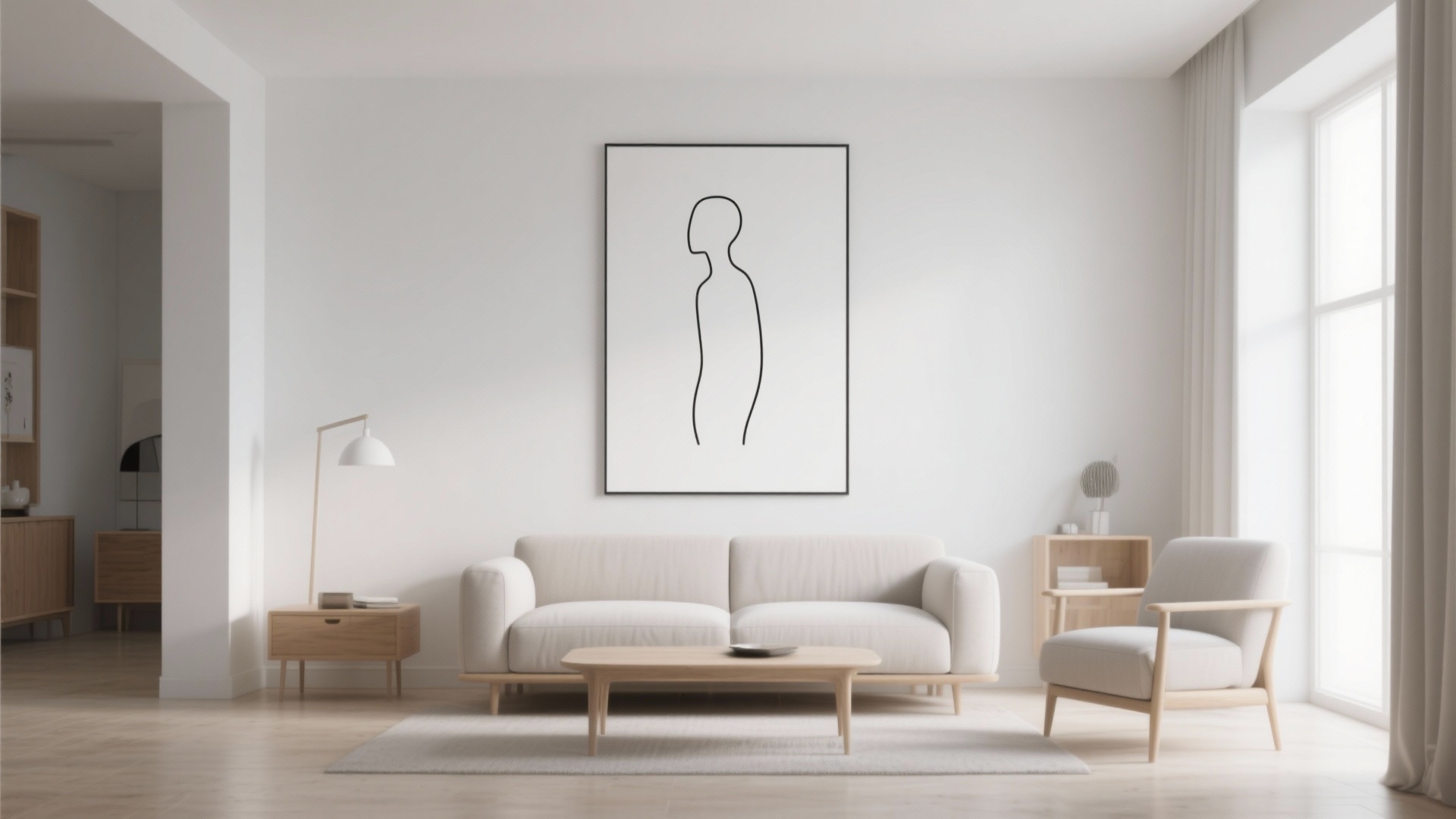 View of 5 Easy Canvas Painting Ideas for Living Room
