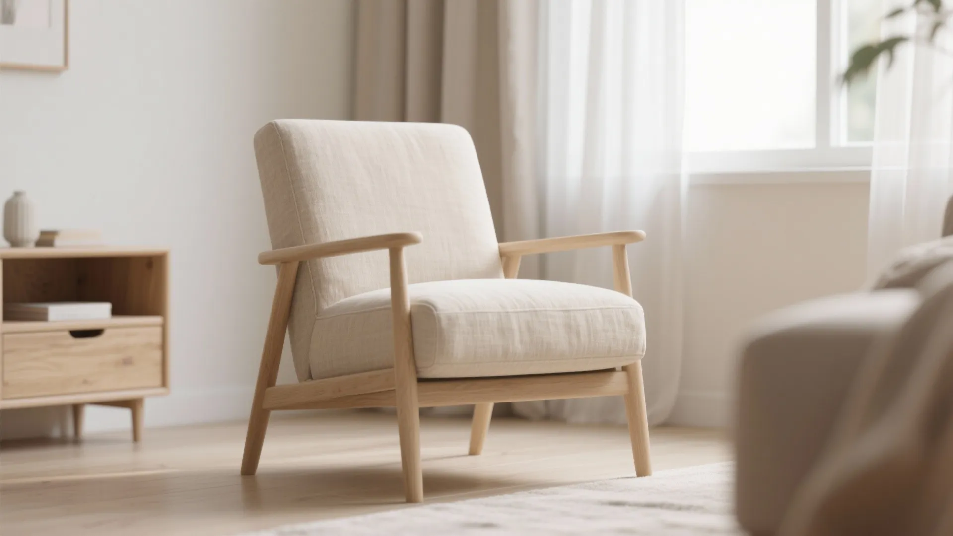 1. Minimalist Linen Upholstery