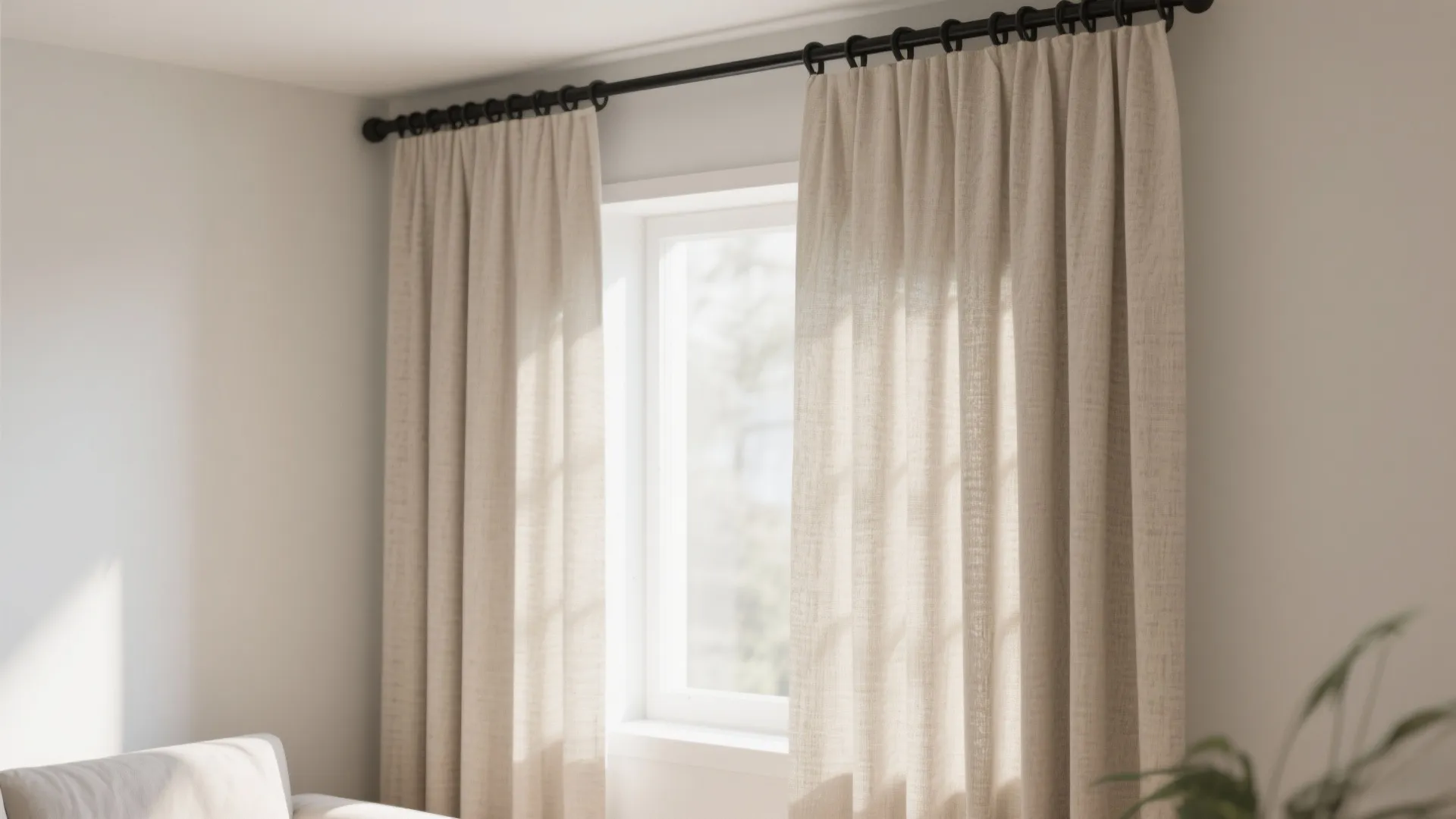 1. Minimalist Linen Panels