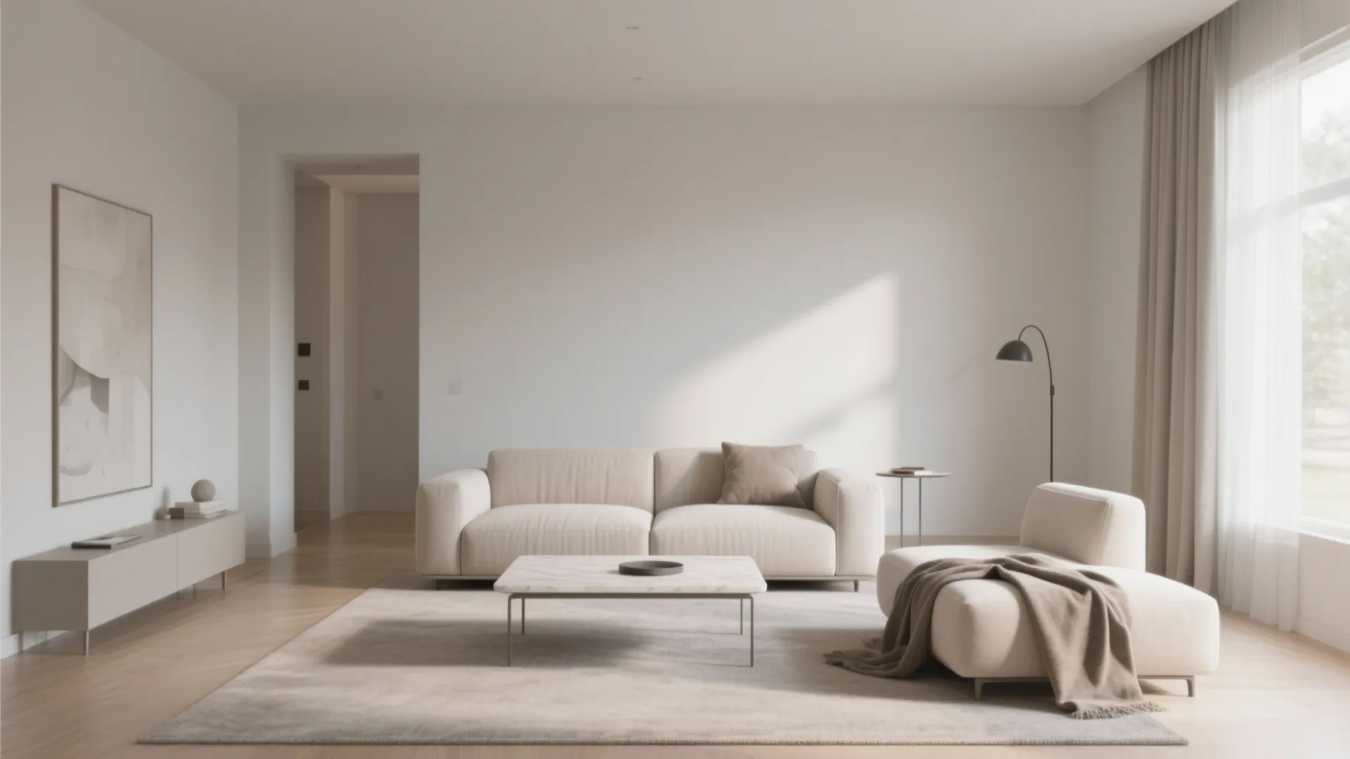1. Minimalist Furniture Arrangement