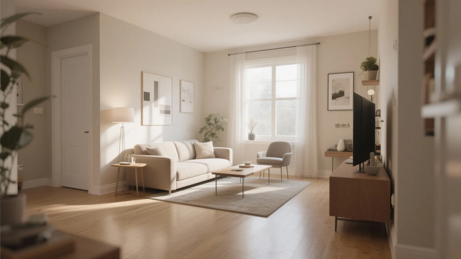 1. Minimalist Furniture Arrangement