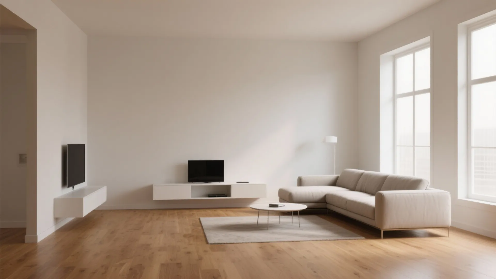 1. Minimalist furniture layout