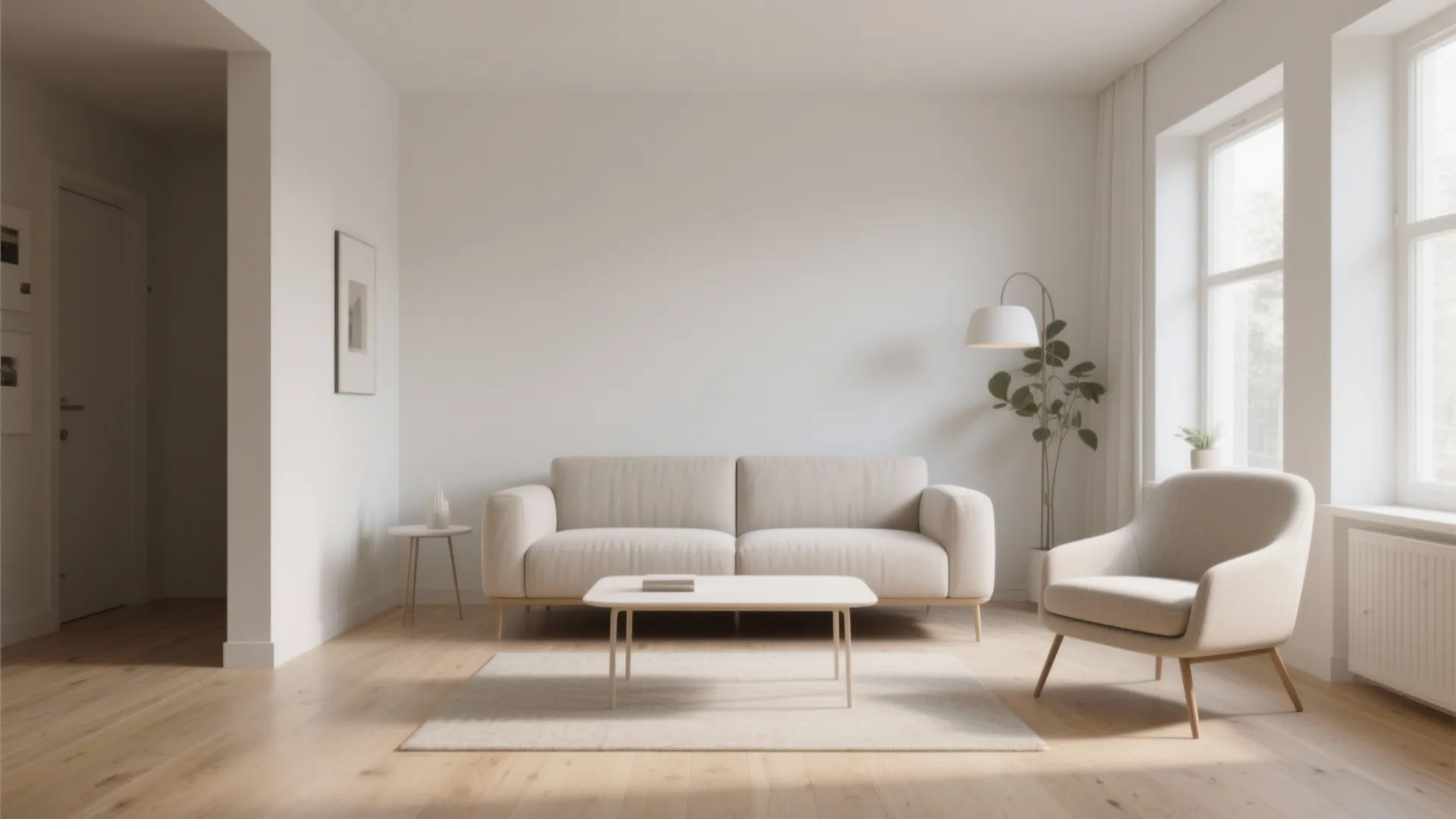 1. Minimalist Furniture Arrangement