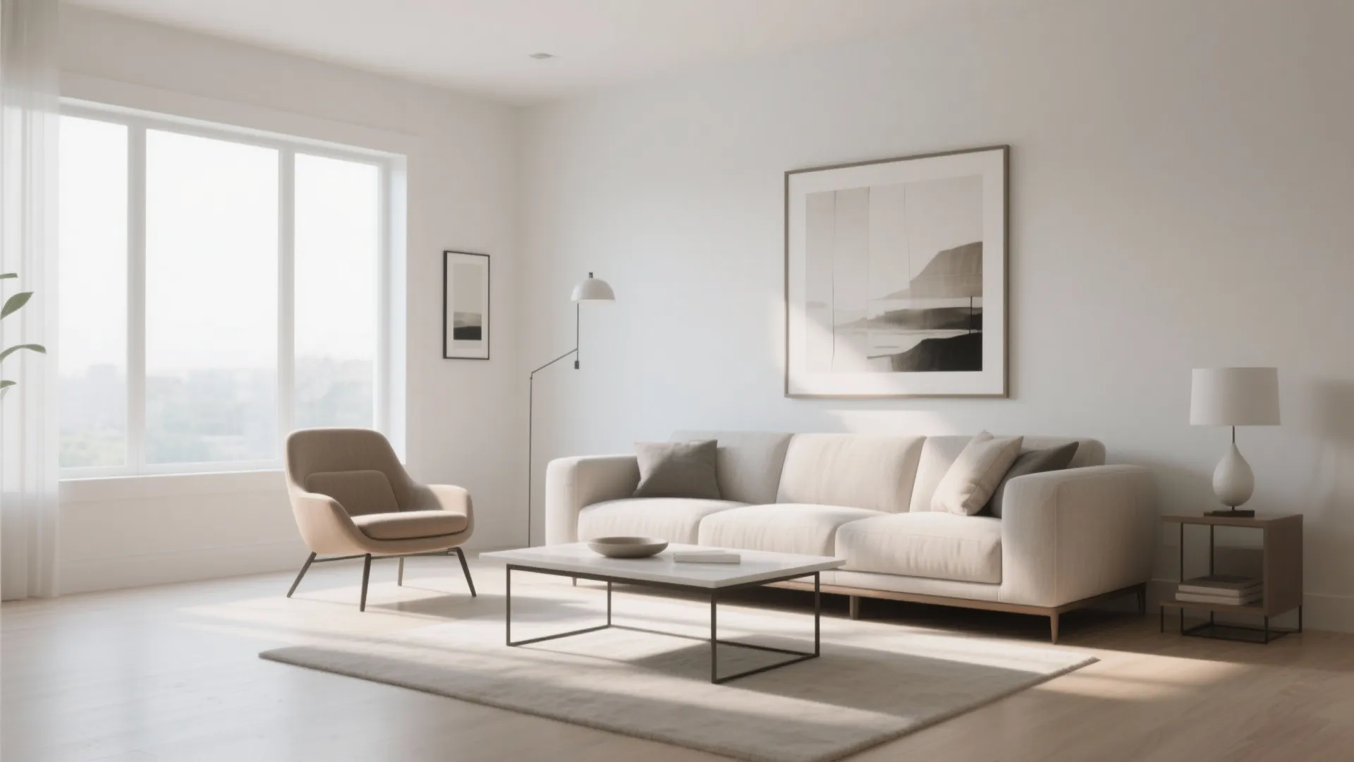 Minimalist Furniture Arrangement