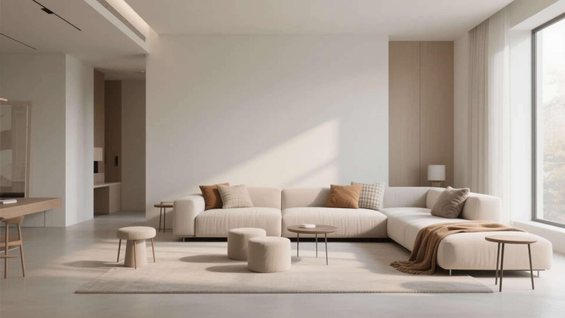 1. Minimalist furniture to free up space