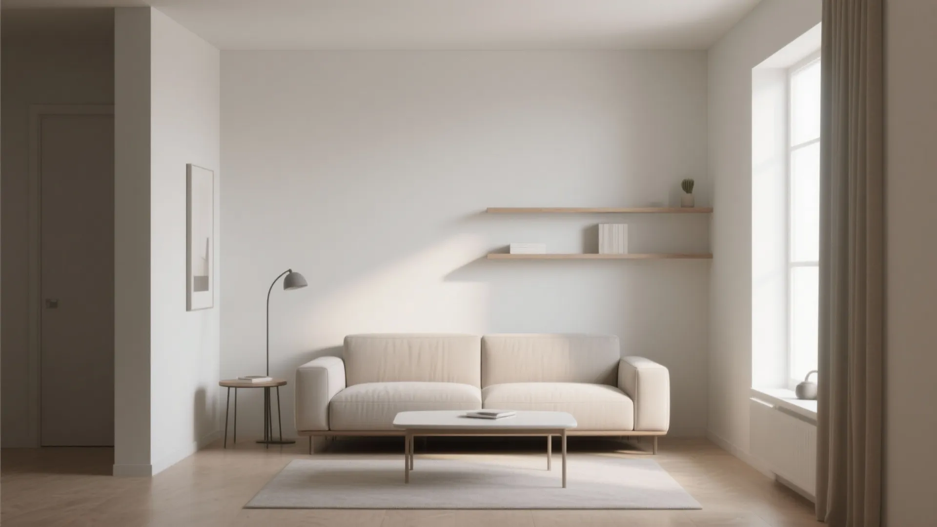 1. Minimalist Furniture Arrangement