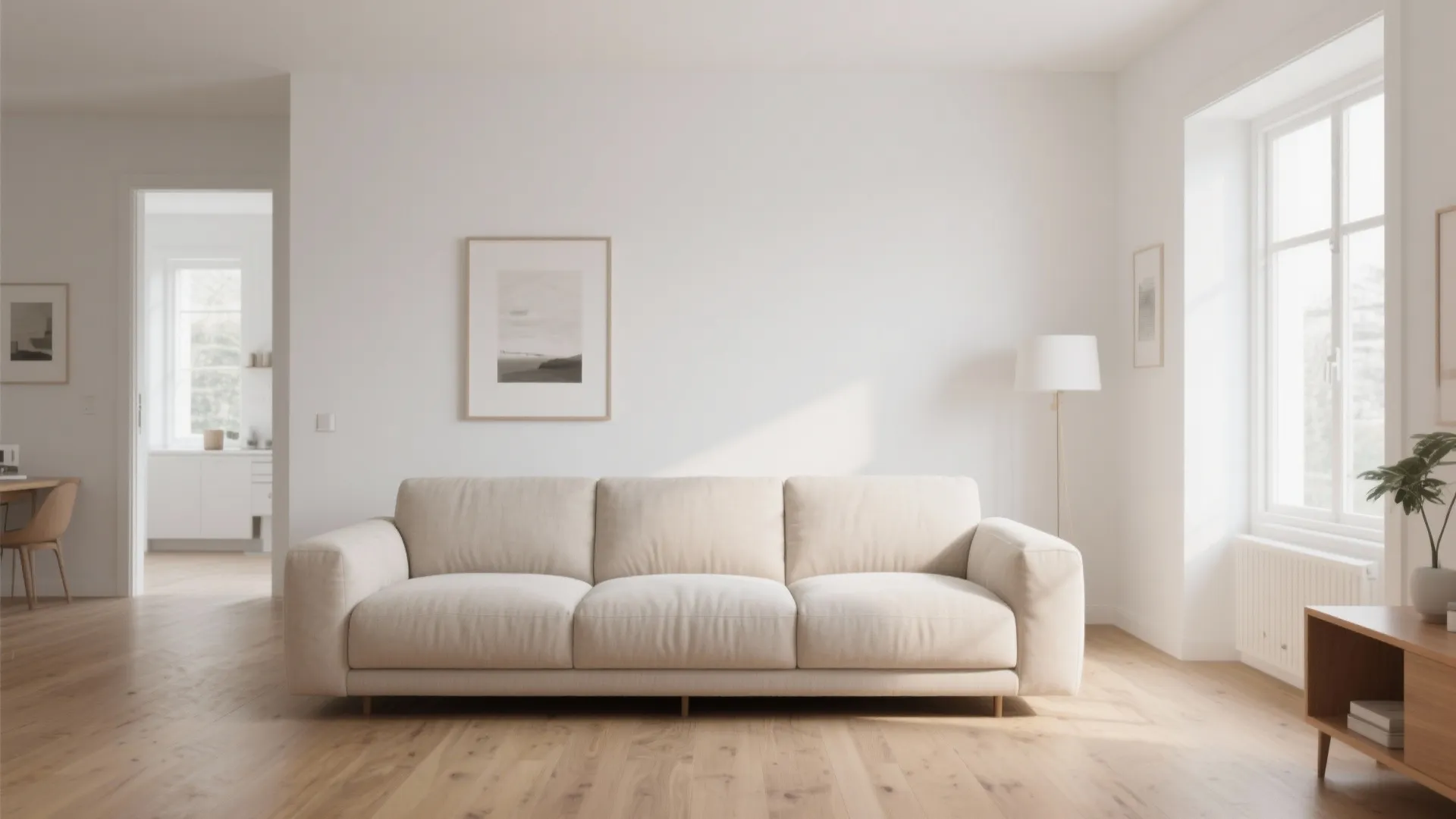 1. Minimalist Low-Profile Sofa