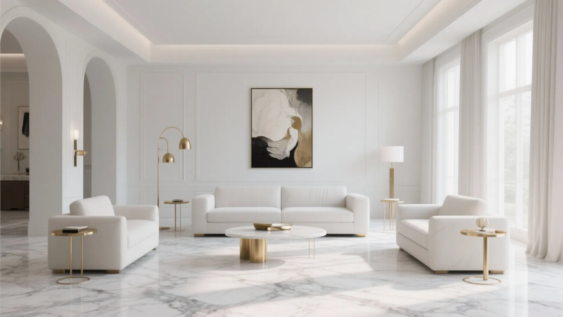 1. Minimalist Elegance with High-End Materials