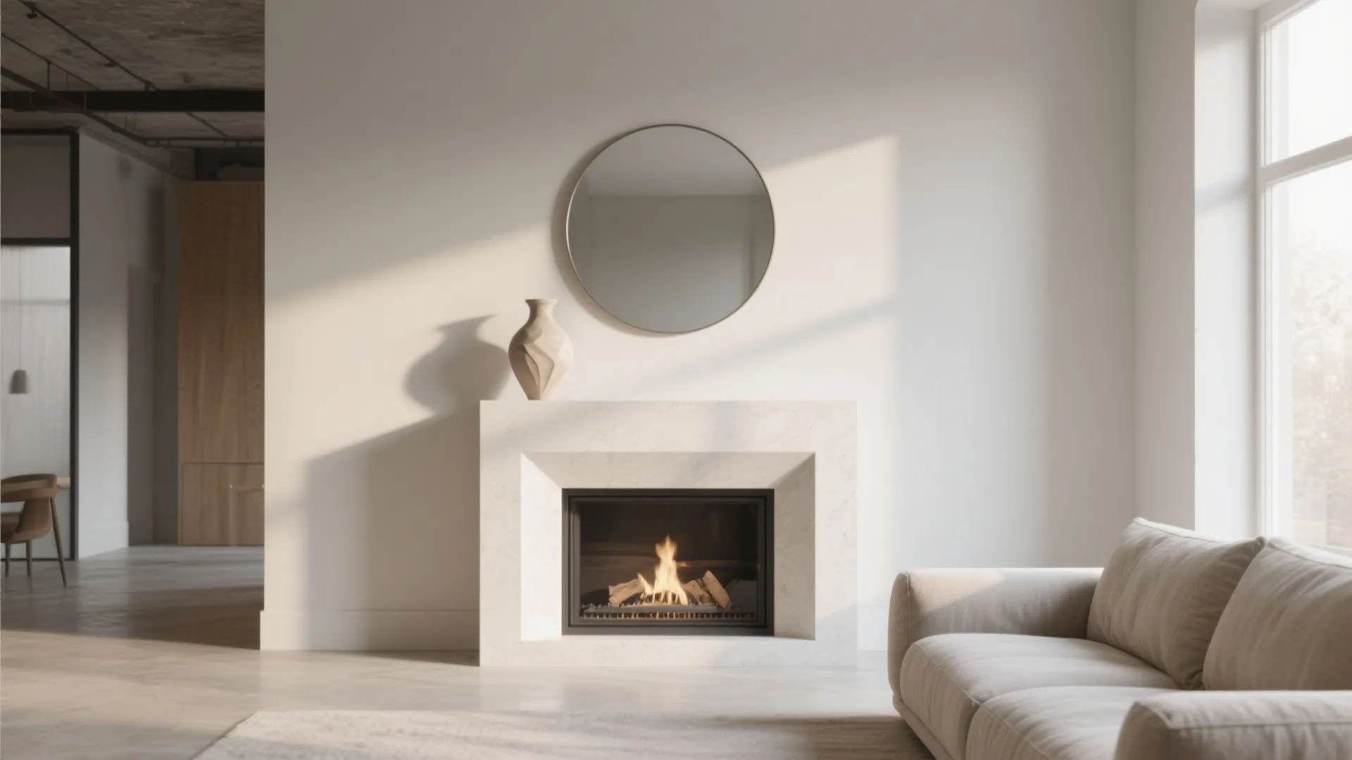 1. Minimalist Mantel Styling