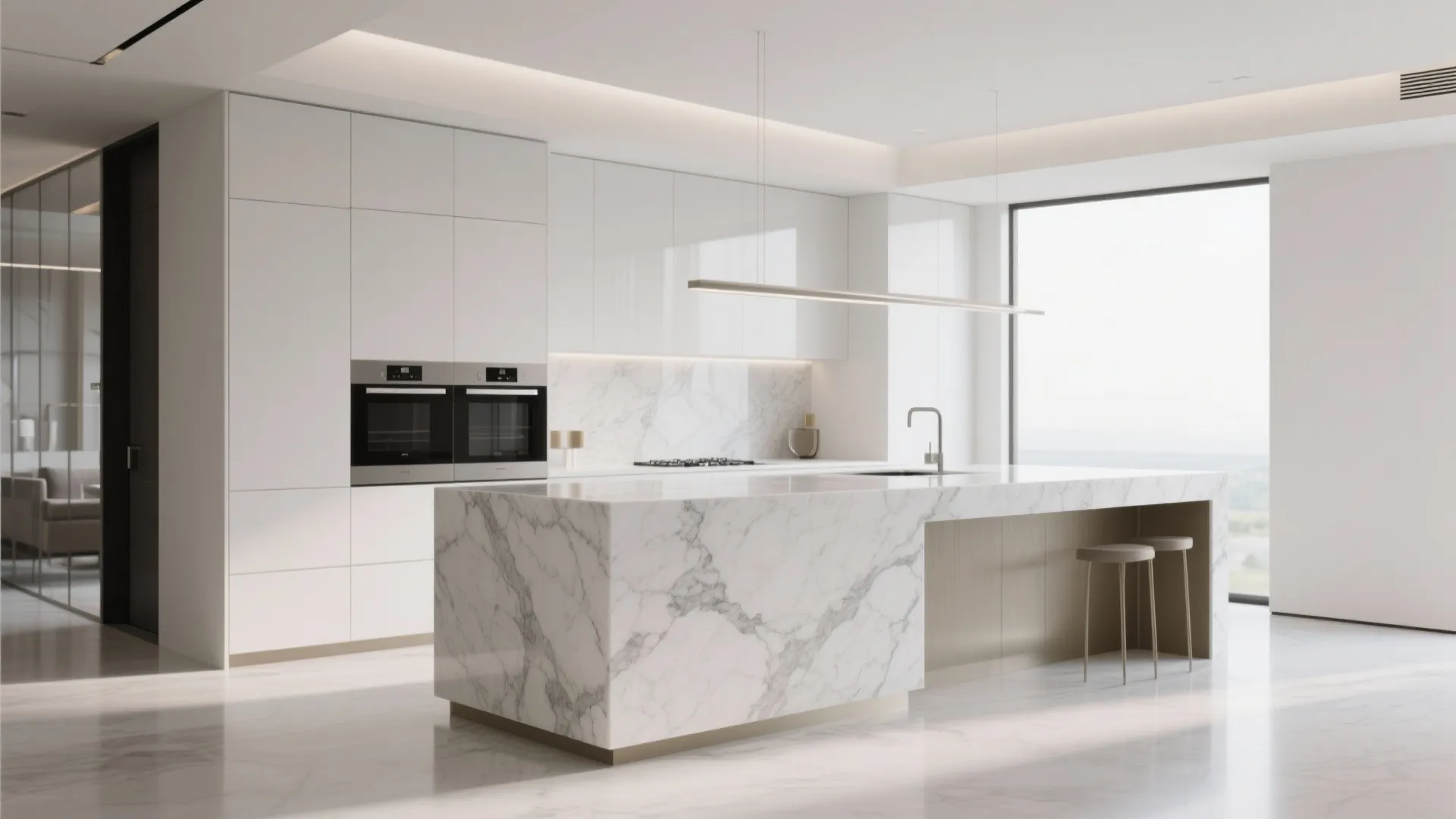 10. Minimalist Marble Slab