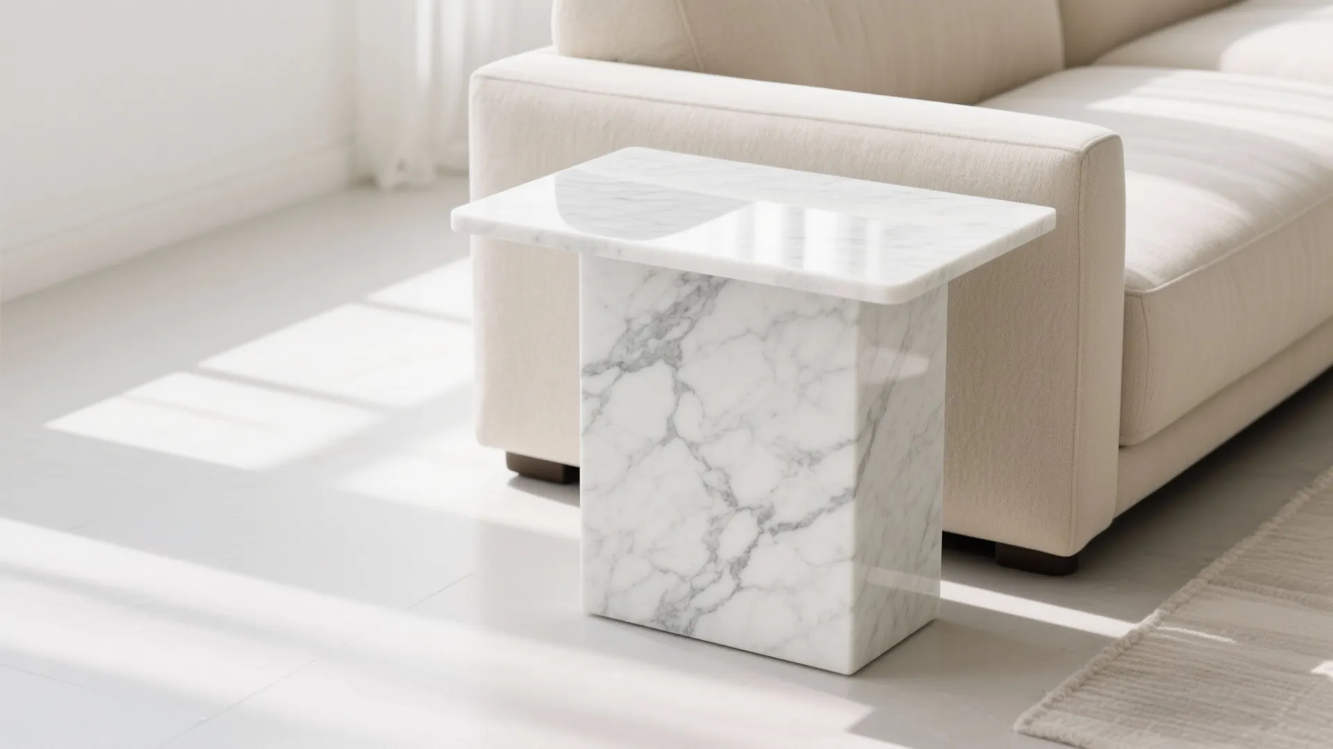 1. Minimalist Marble Accent