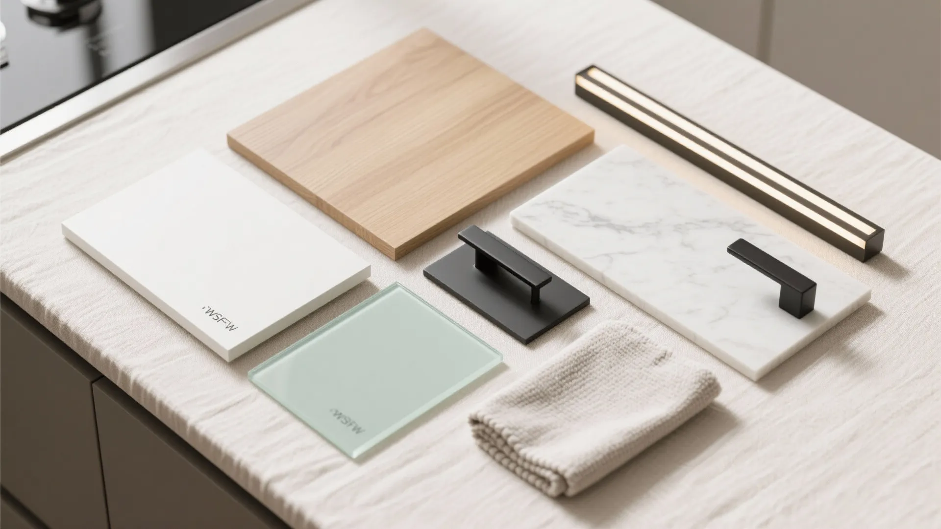 Minimalist kitchen storage with concealed systems