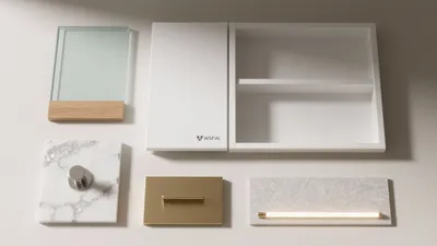 Modern Bathroom Fixture Collection with Minimalist Aesthetic