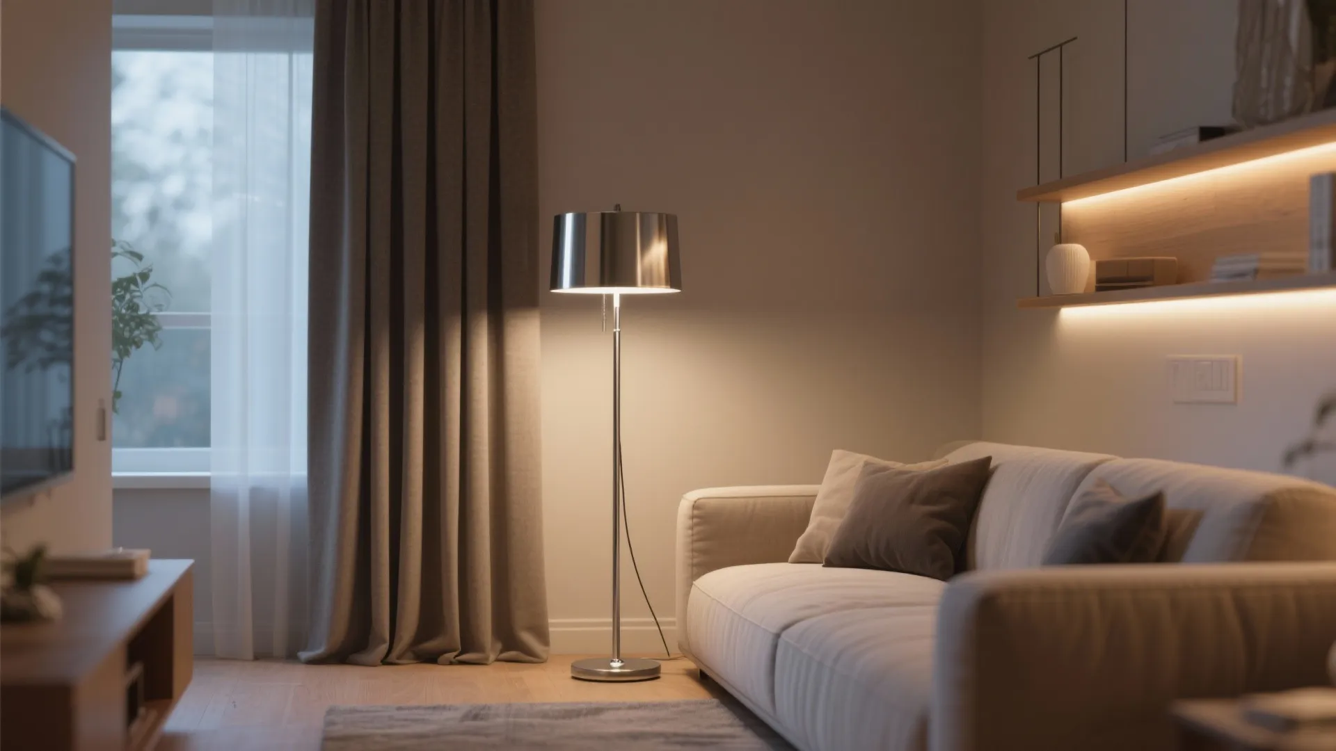 7. Minimalist Metal Poles