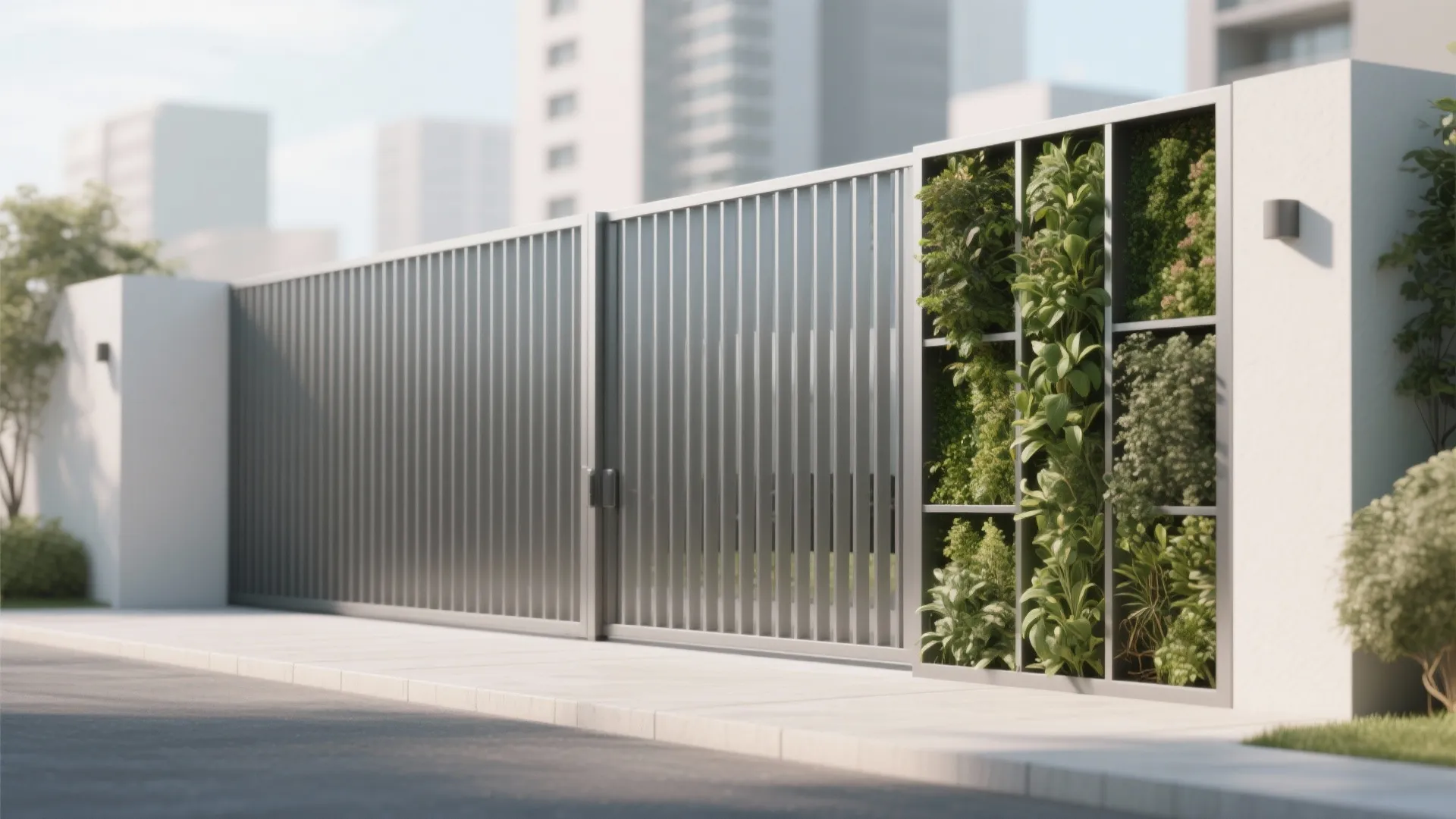 Minimalist Metal Slat Grill