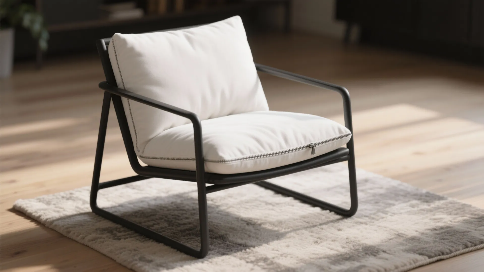 1. Monochrome Minimalist Accent Chairs