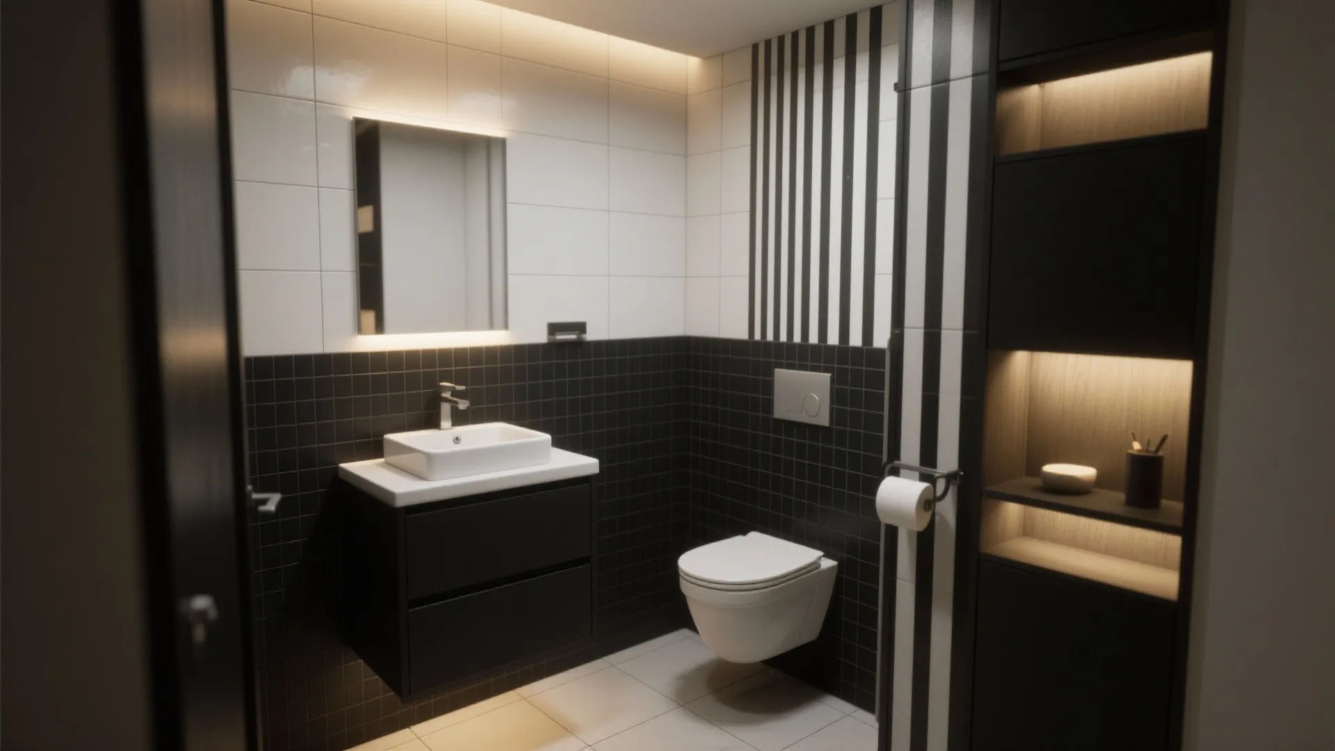 Minimalist Monochrome Tiles