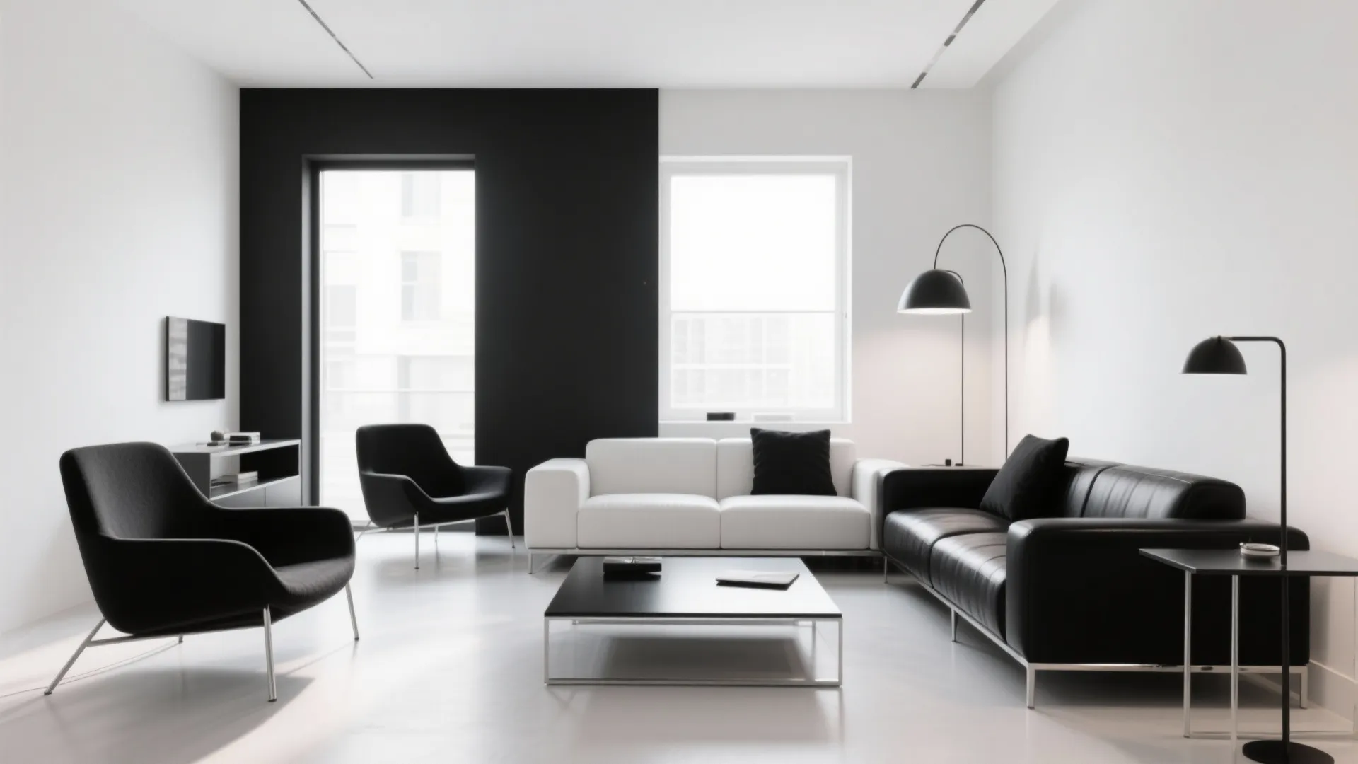 1. Minimalist Monochrome Furniture
