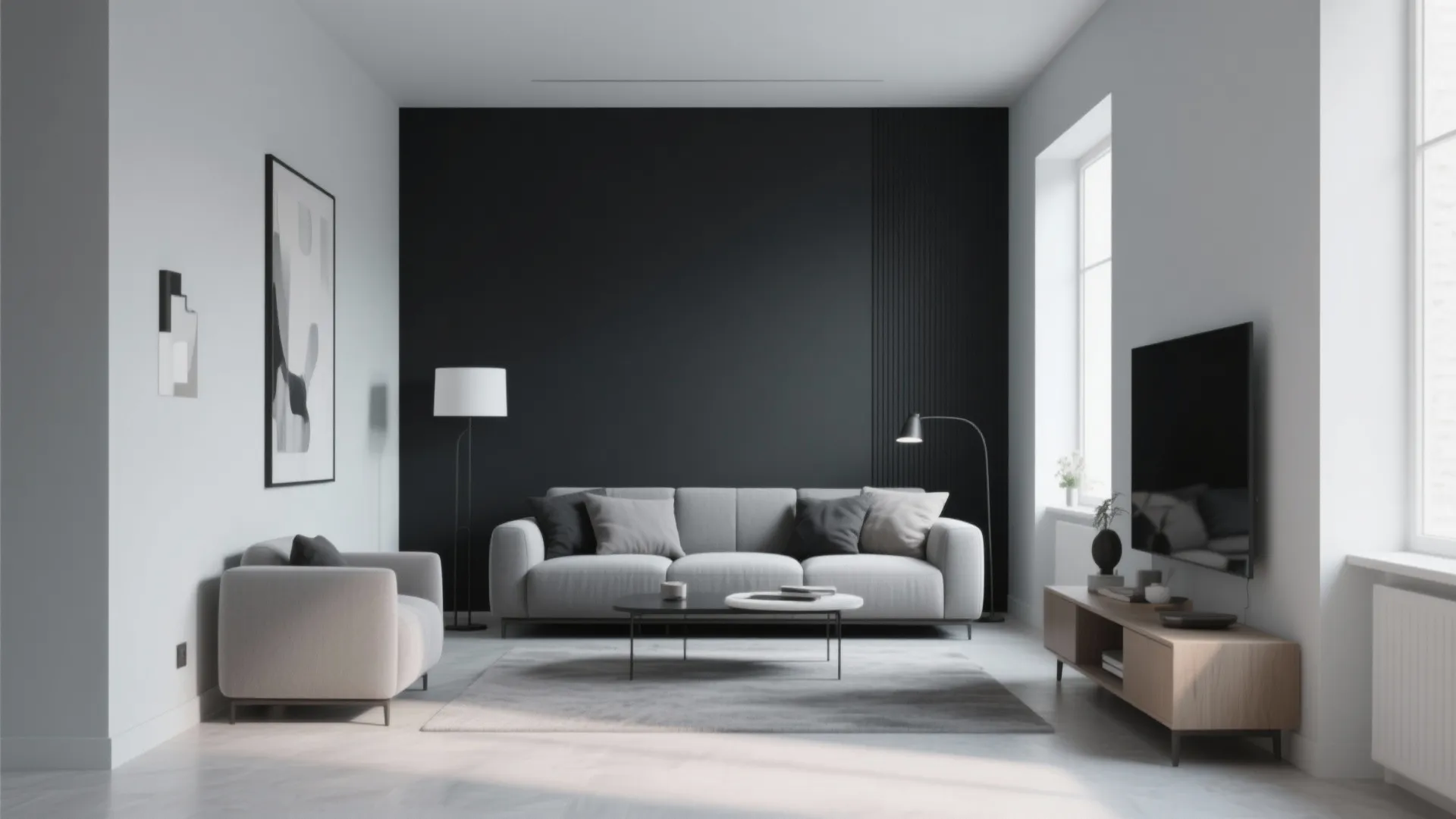 1. Minimalist Monochrome Accent