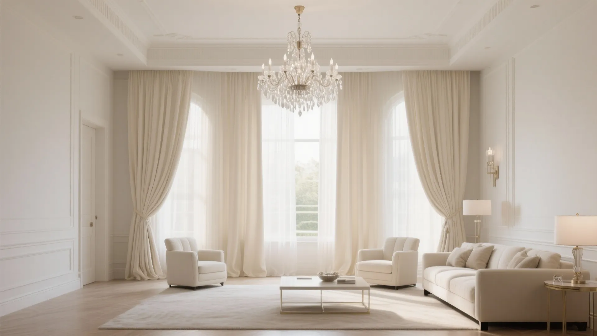 1. Minimalist Neutrals with Flowing Length
