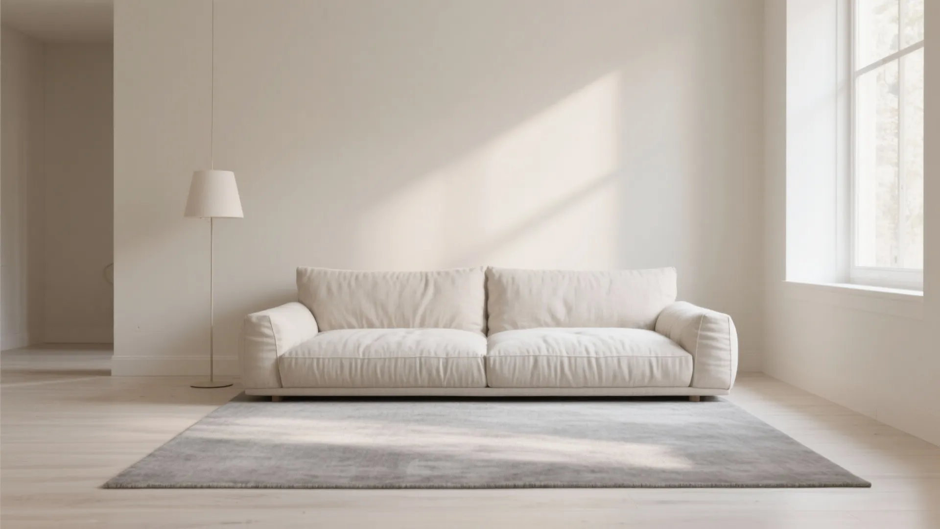 Minimalist Neutral Diwan Setting