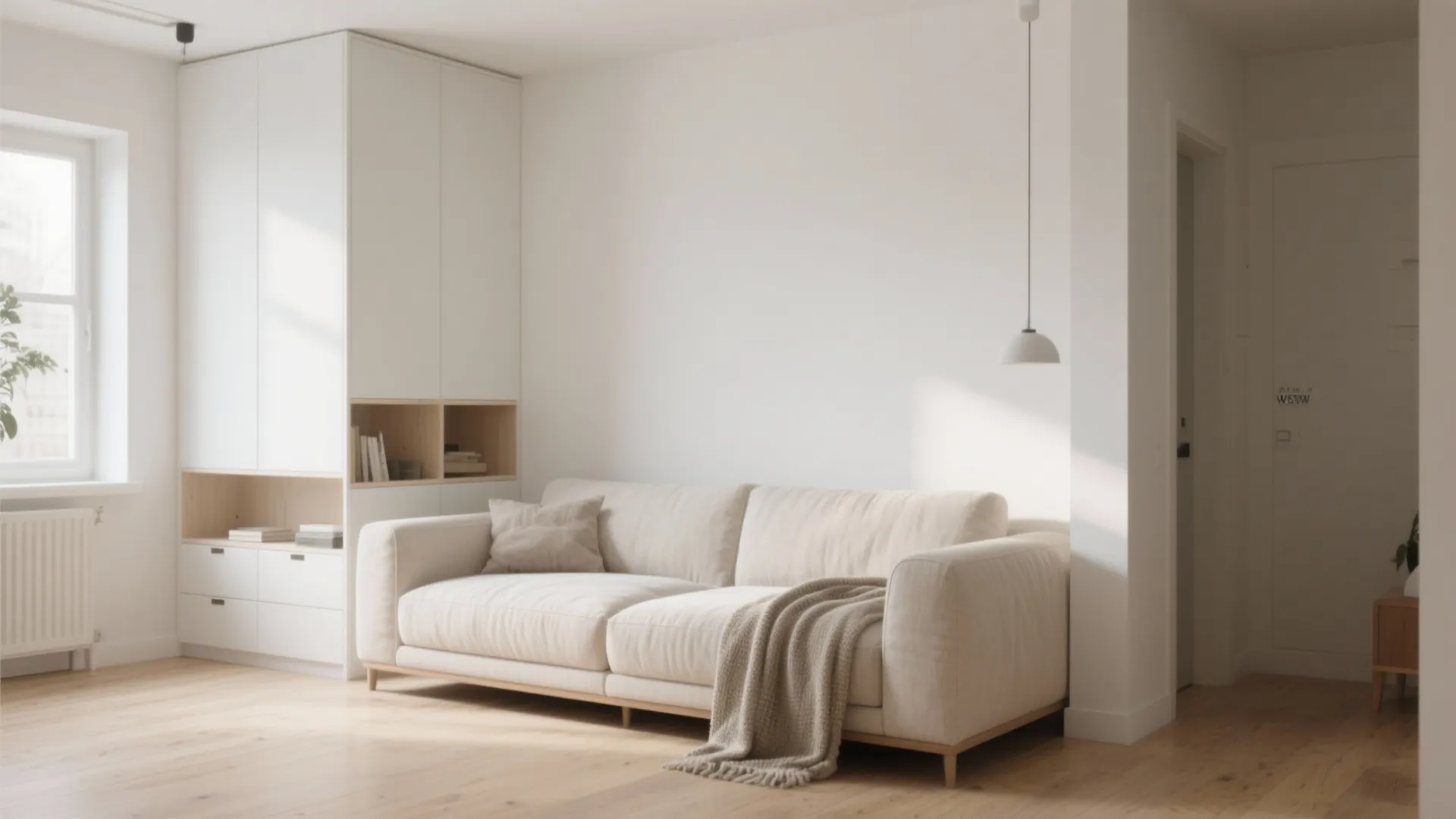 Neutral Minimalist Living Room