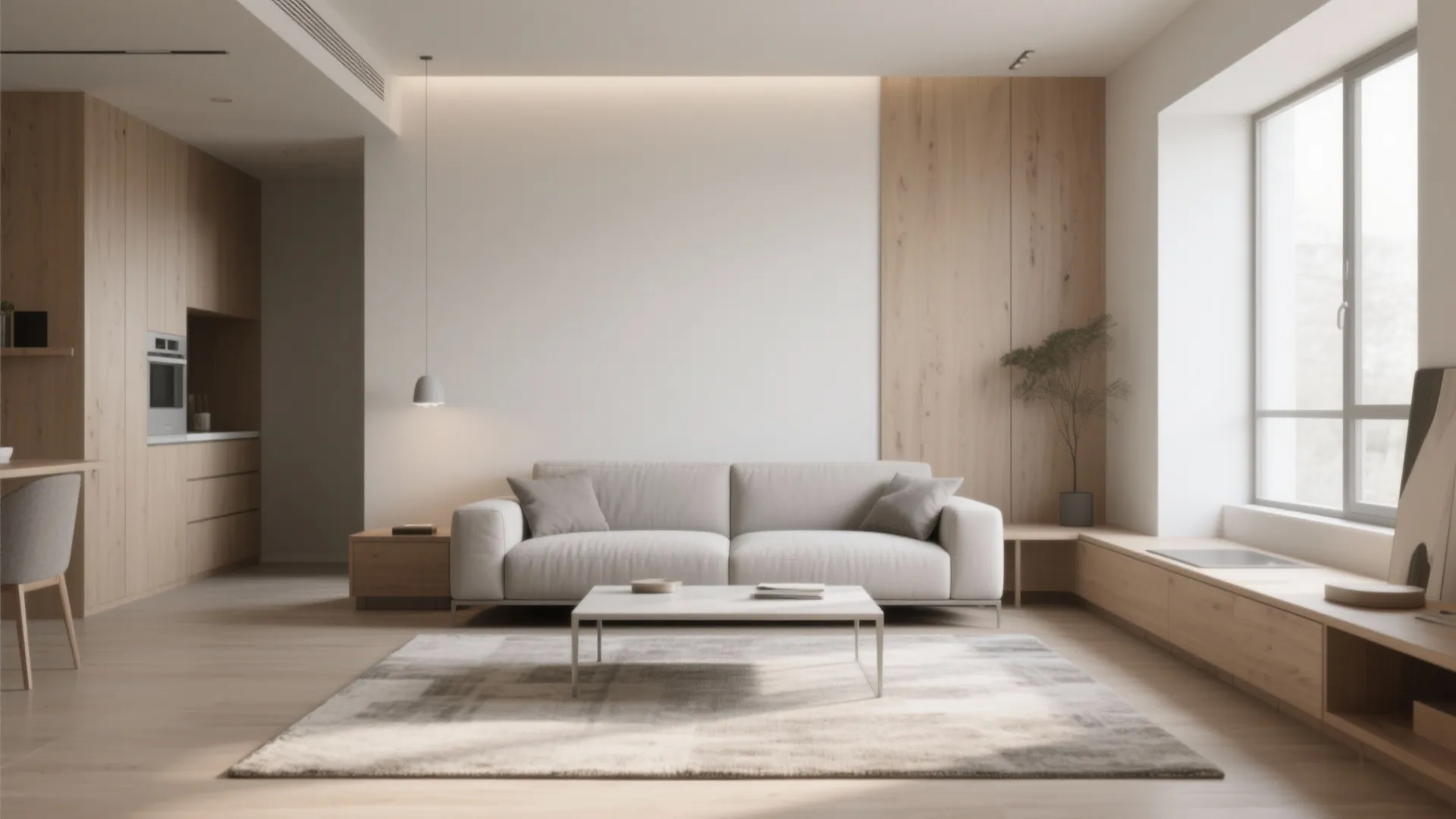 1. Minimalist Rug Styling