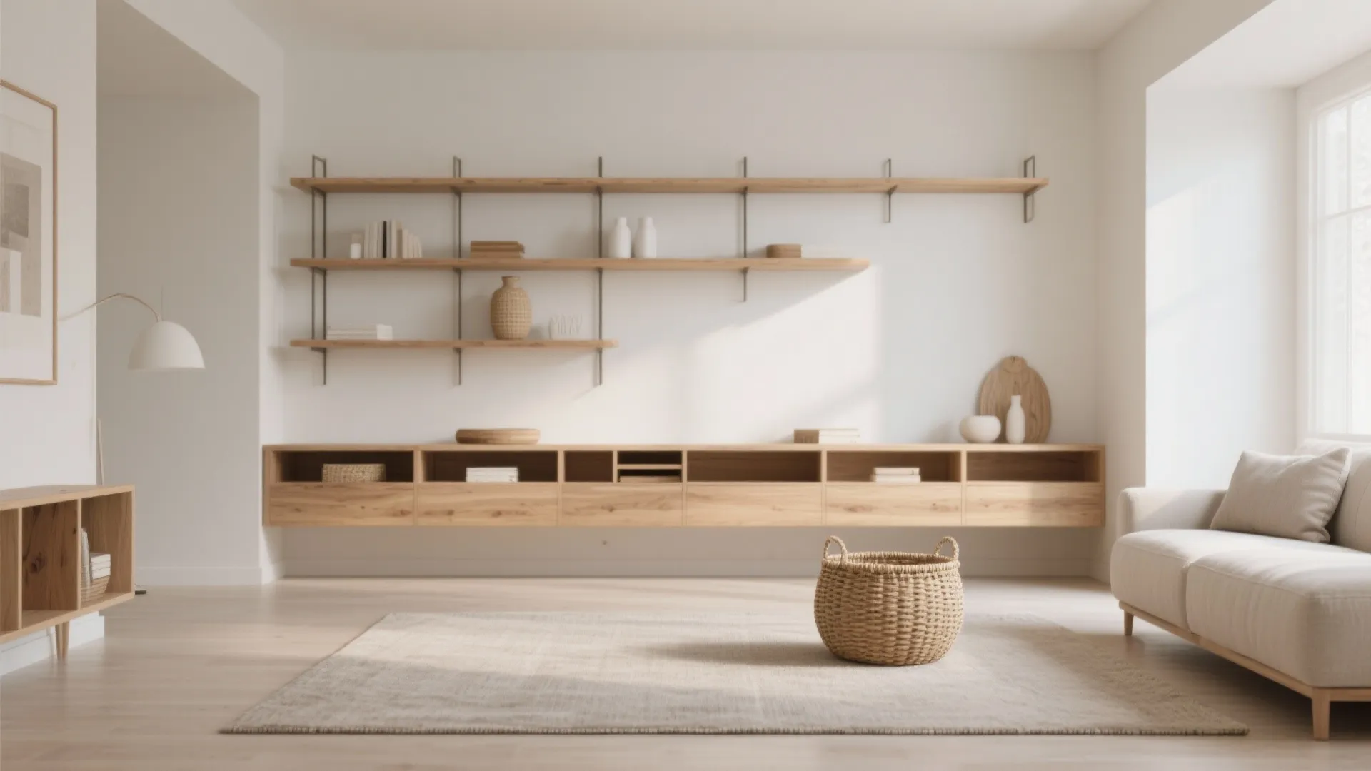 Minimalist Open Shelving