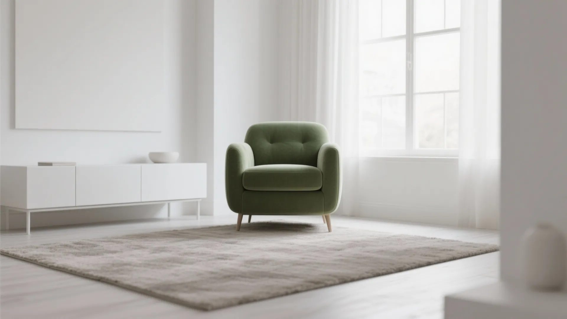 9. Olive Green in Minimalist Design