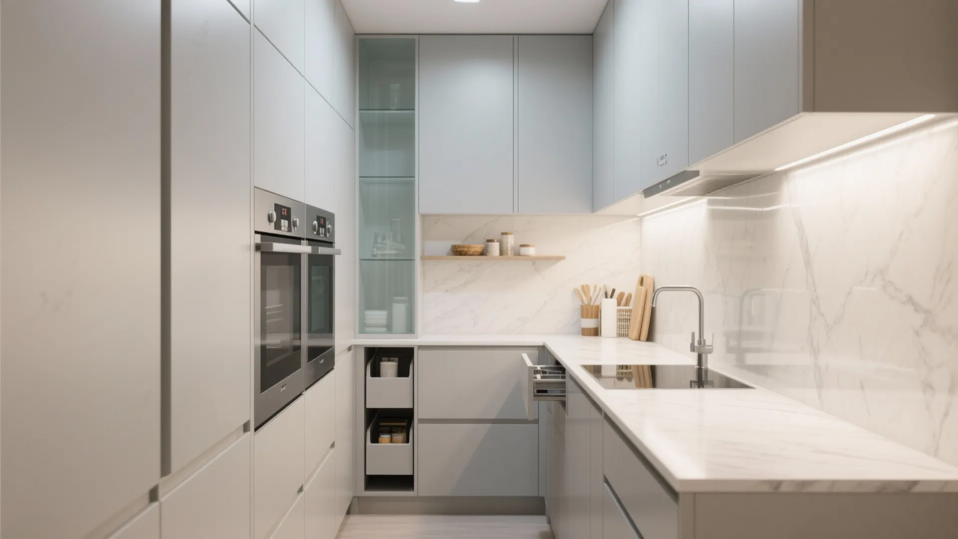 Minimalist Storage for Compact Kitchens