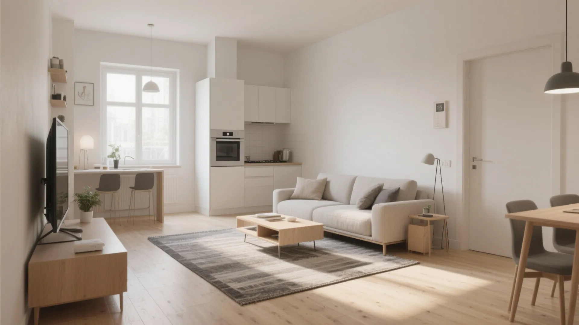 1. Minimalist Open Concept