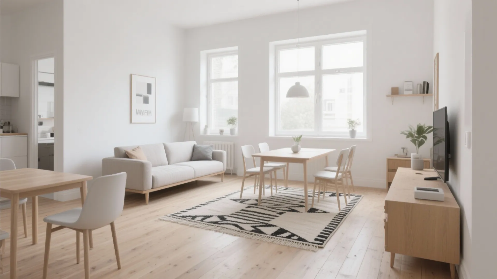 1. Minimalist Open Concept