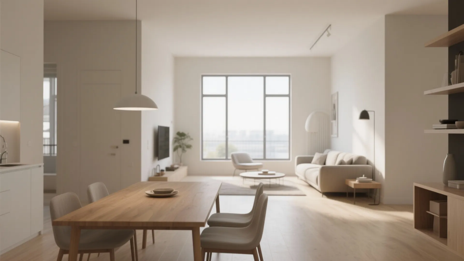 1. Minimalist Open-Plan Layout