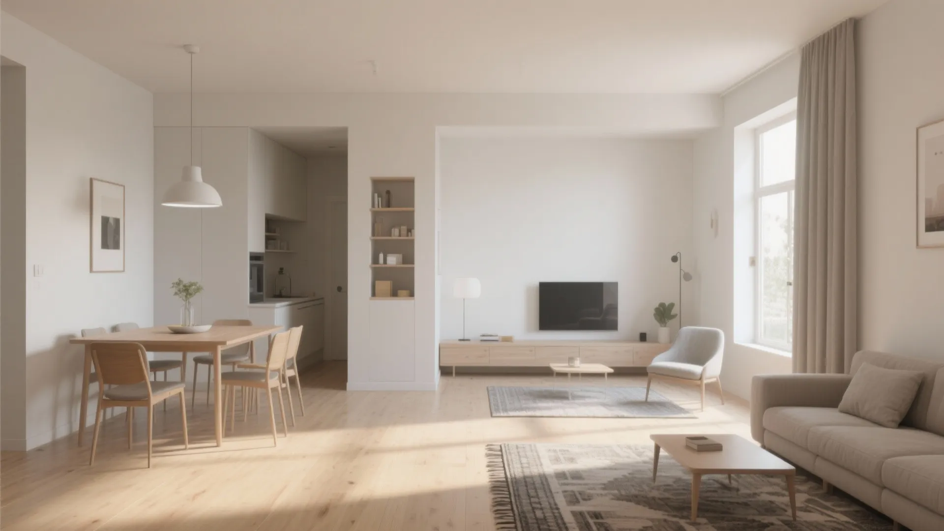 1. Minimalist Open-Plan Layout