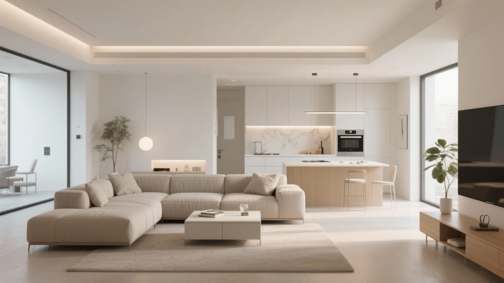 1. Minimalist Open-Plan Layout