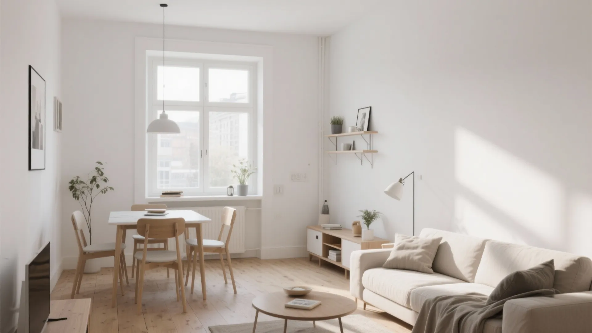 Minimalist open-plan layout