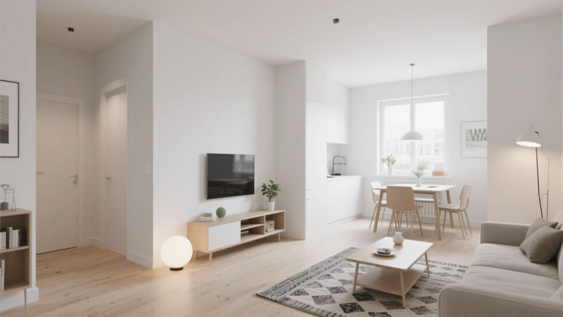 1. Minimalist Open Plan Layout