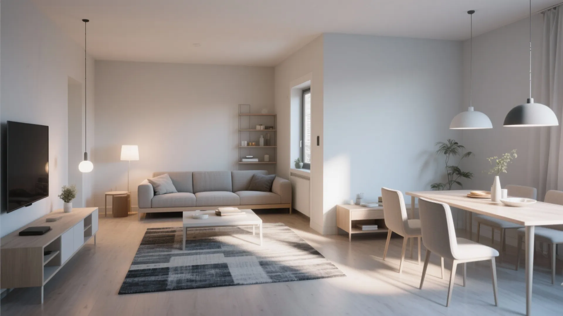 1. Minimalist Open-Plan Layout