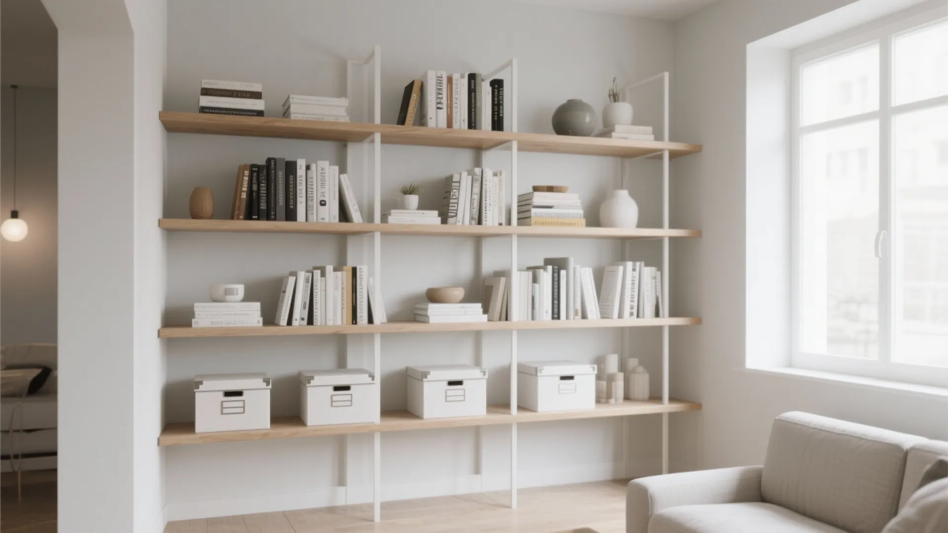 1. Minimalist Shelving Solutions