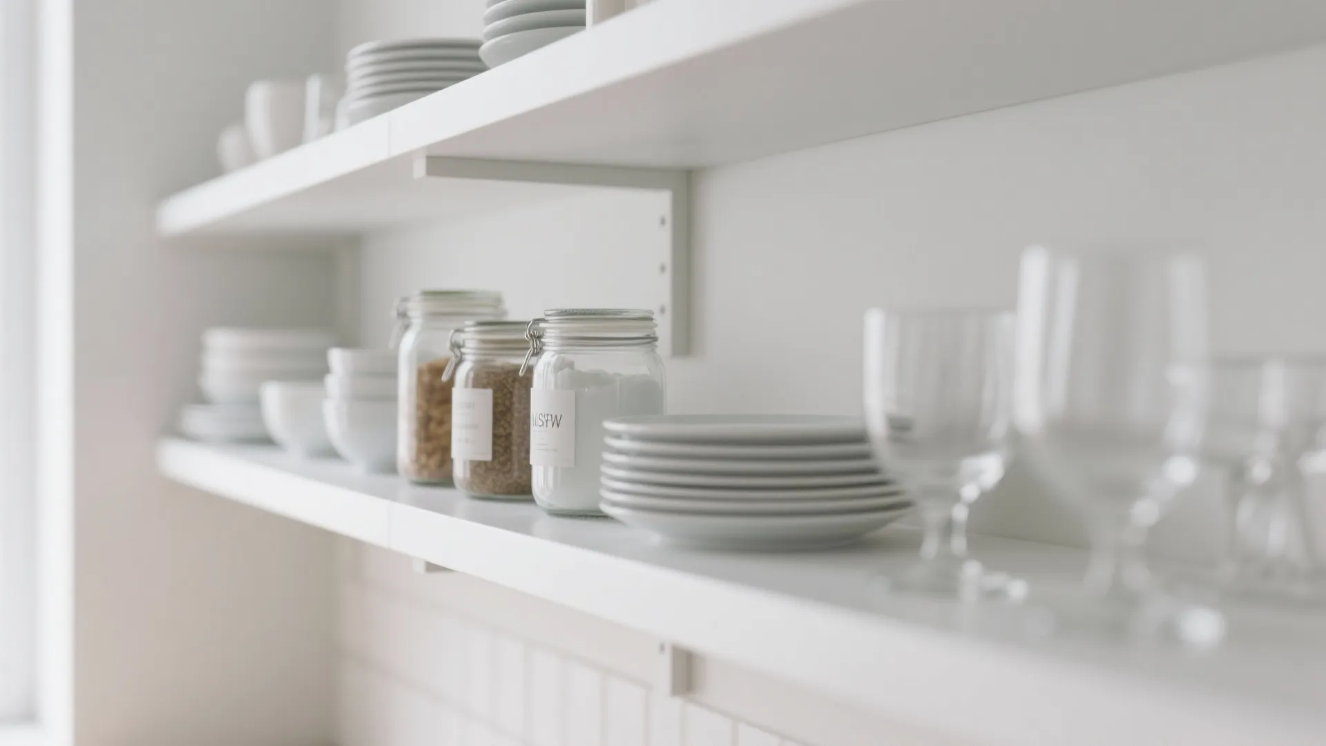 1. Minimalist Open Shelving