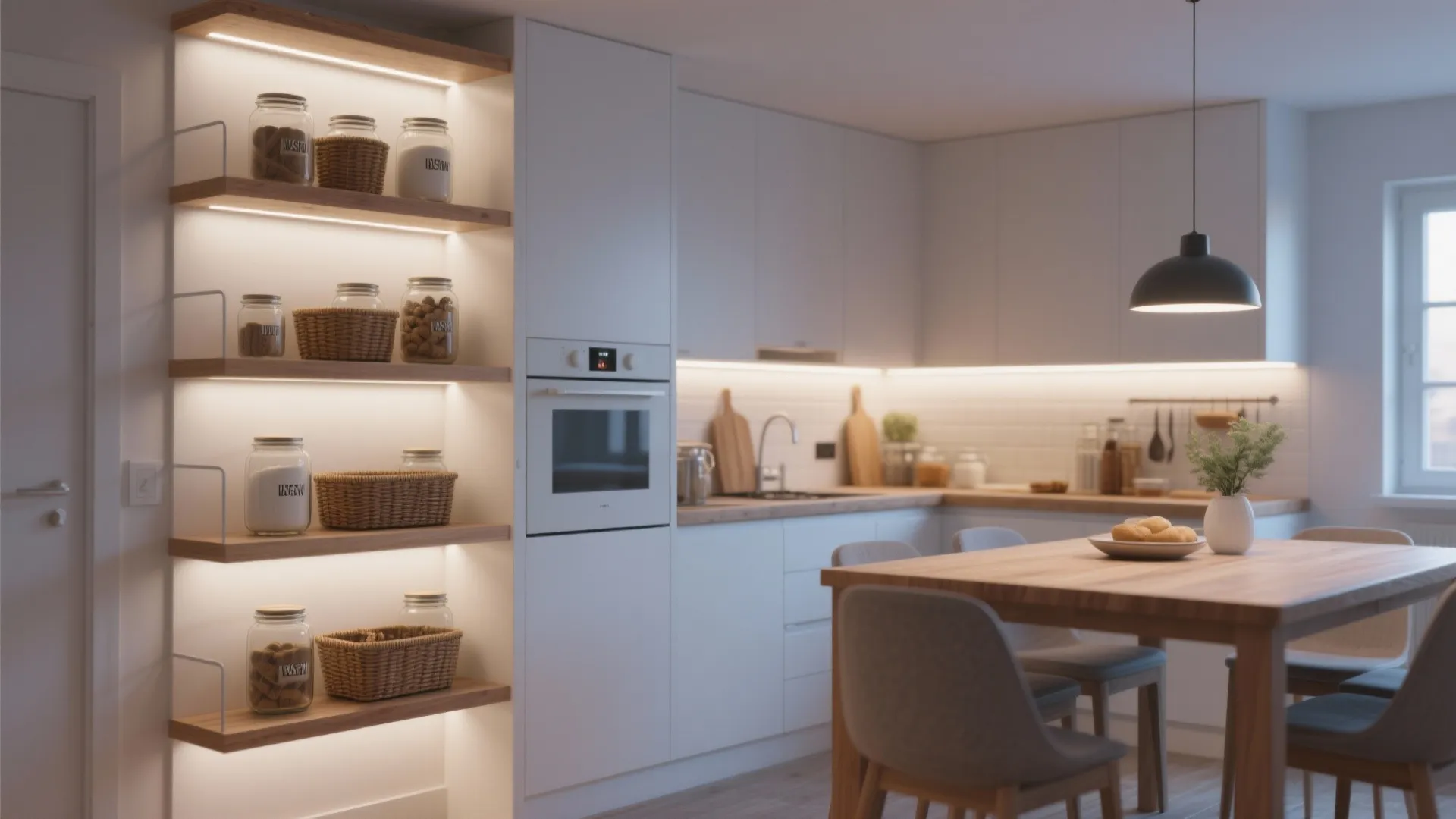 Minimalist Open Shelving