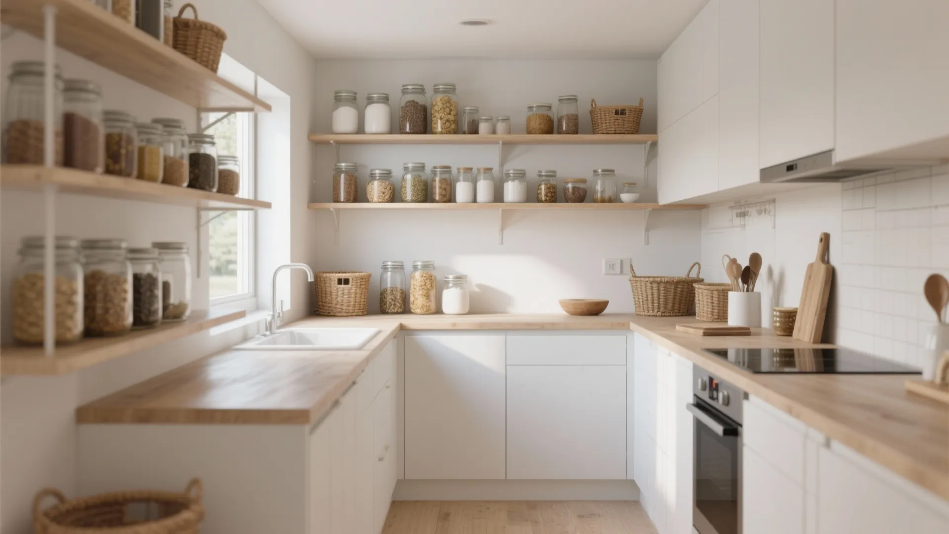 Minimalist Open Shelving