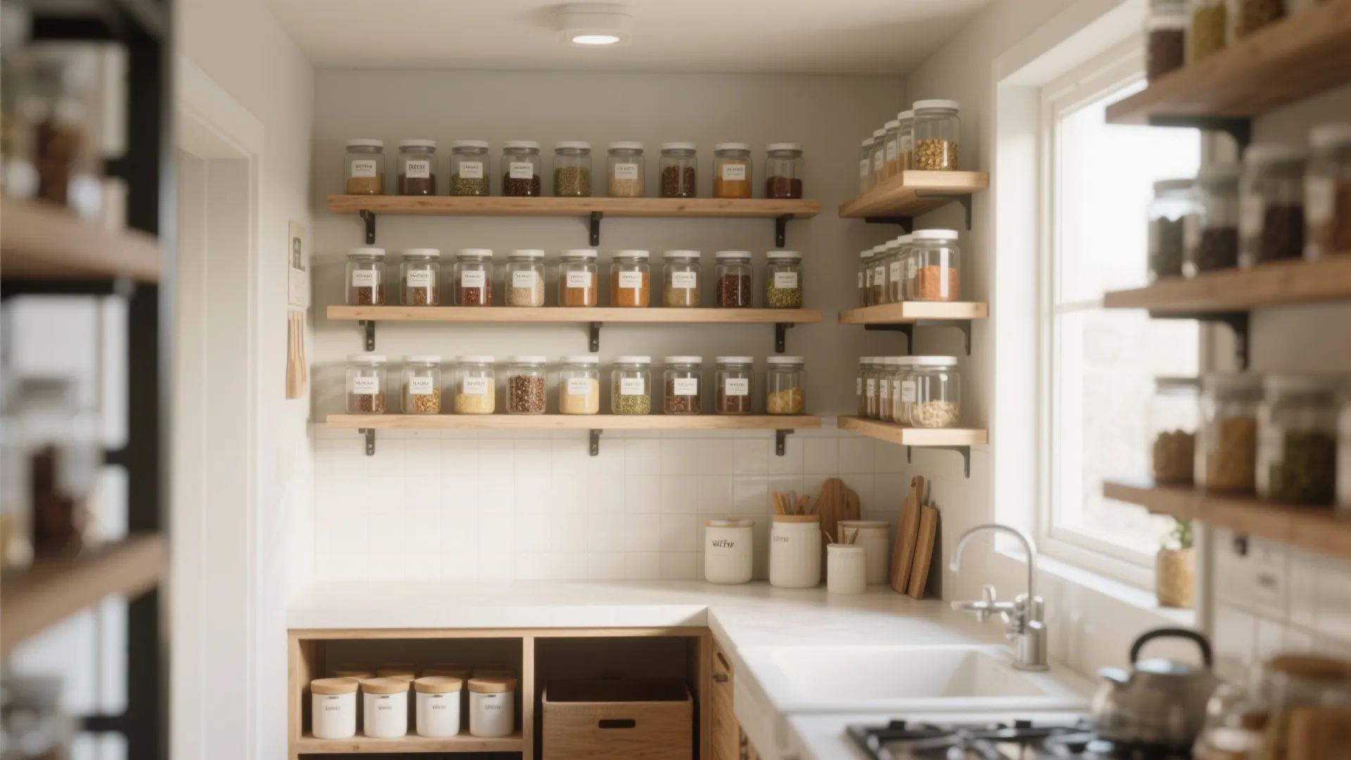 Minimalist Shelving for Easy Access