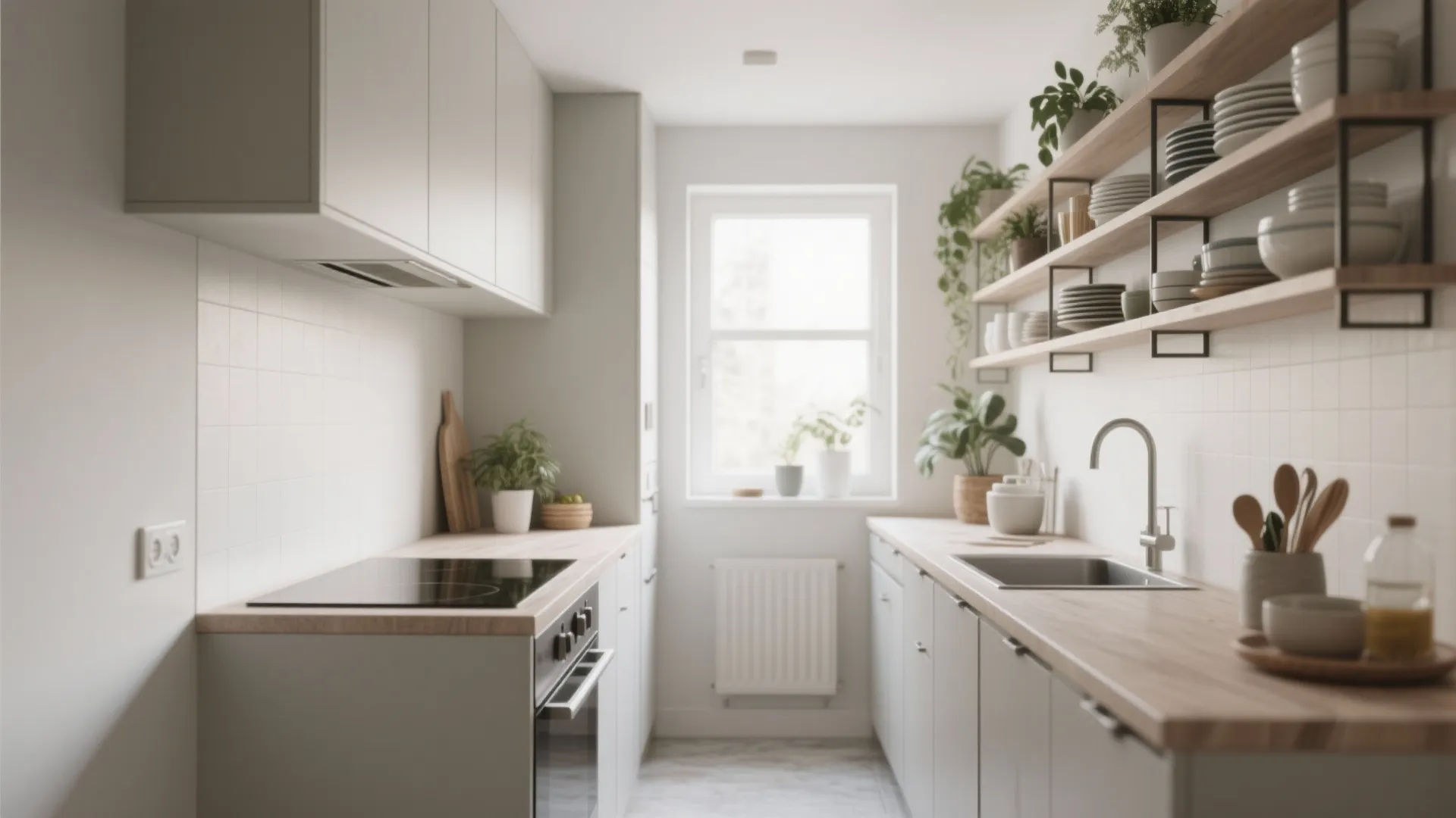 Minimalist Open Shelving