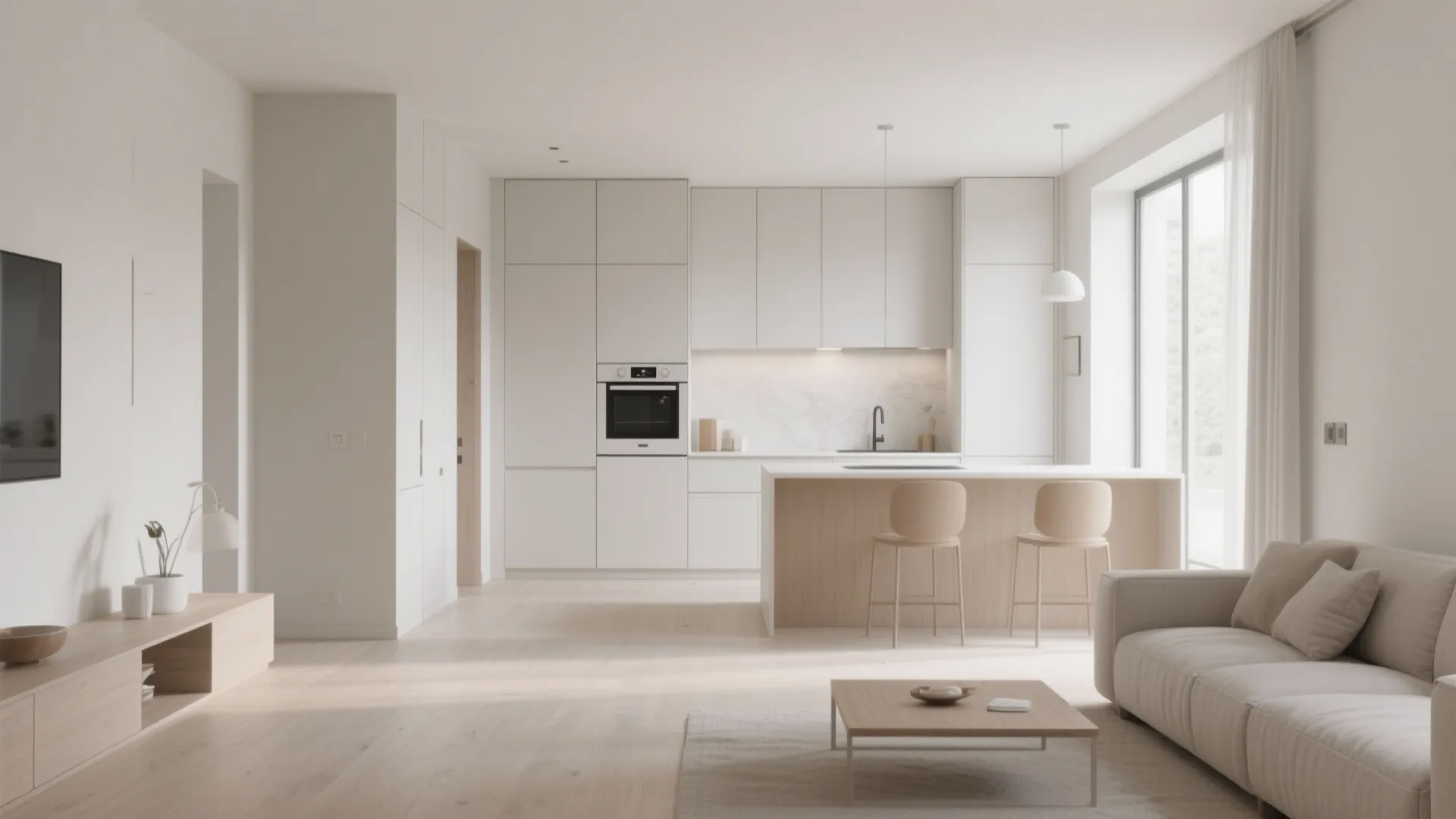 1. Minimalist Flow Between Spaces