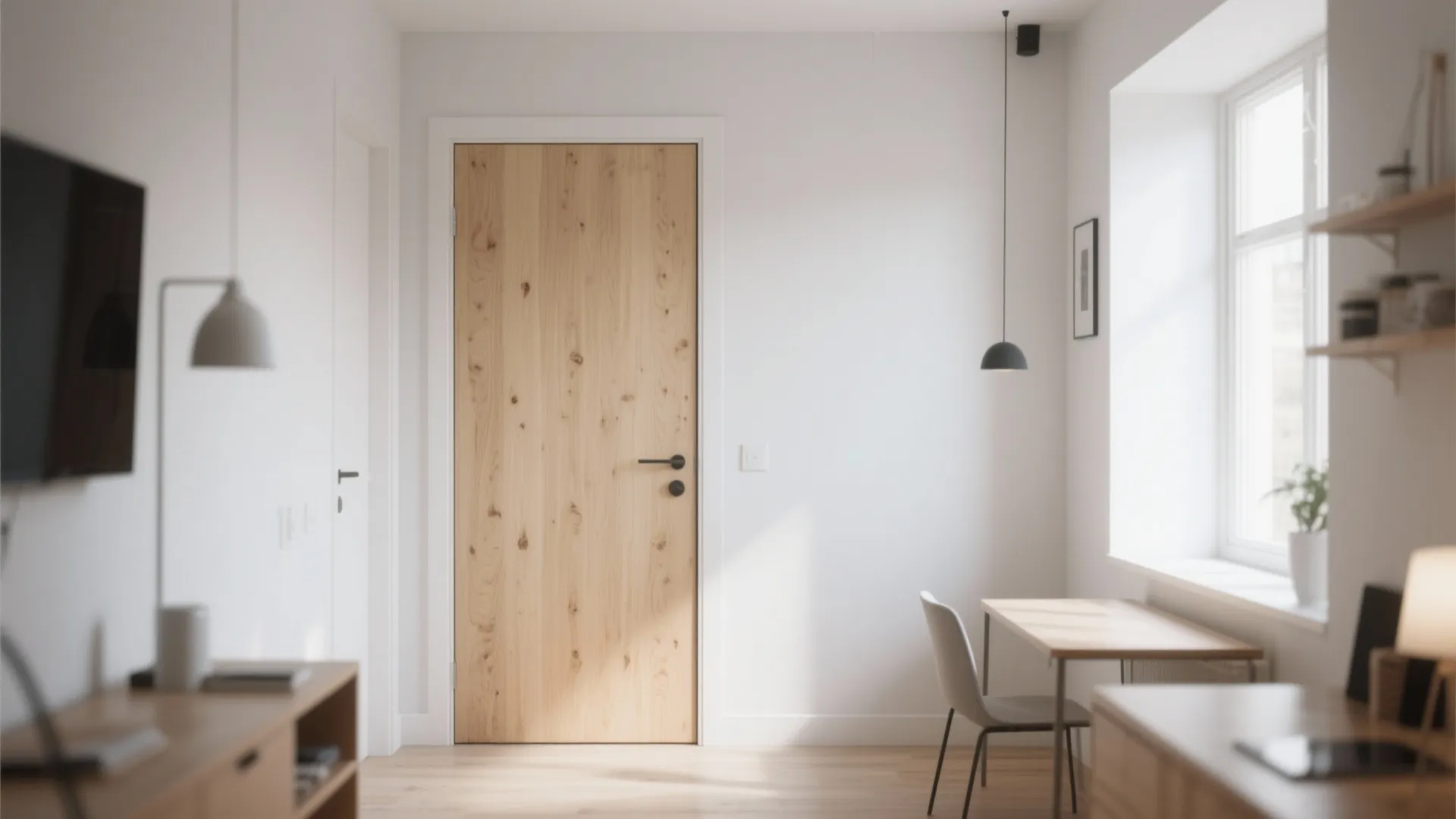 Minimalist Solid Panel Door